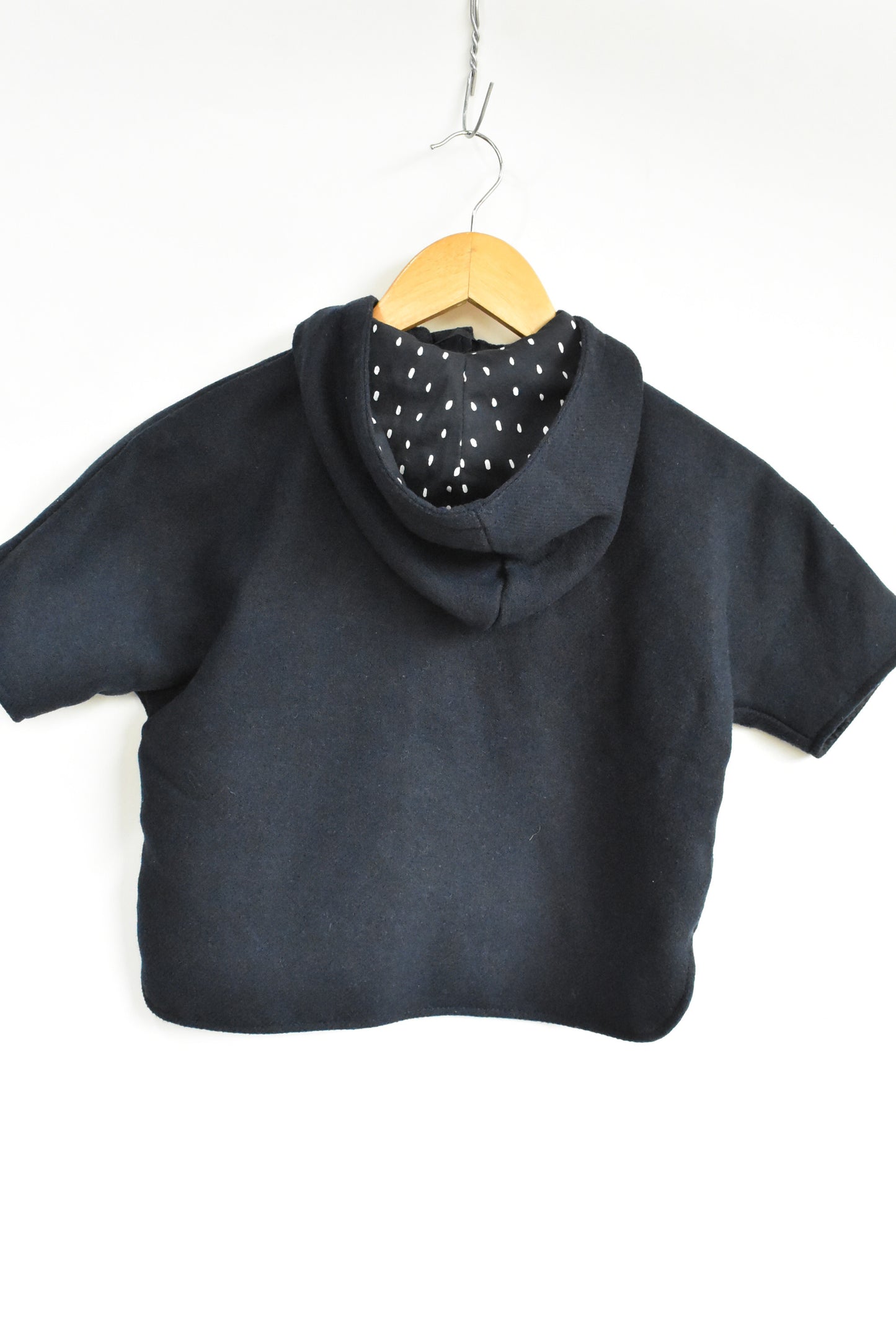 Cotton on kids NEW navy blue poncho style jacket, 3yr