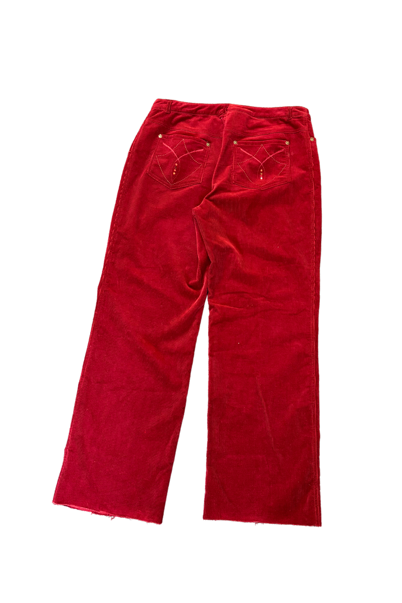 Fabiani red corduroy pants, 14
