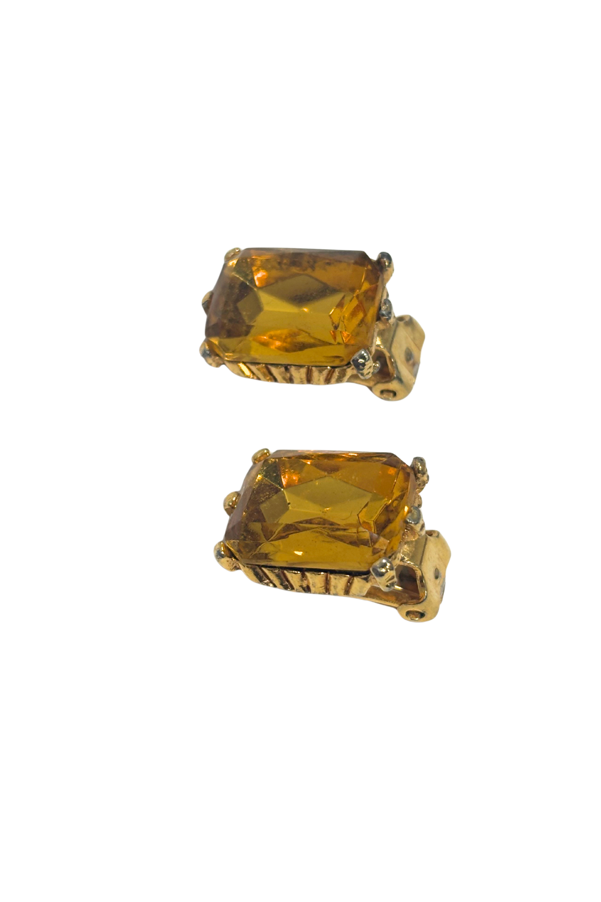 Vintage blingy costume clip on earrings