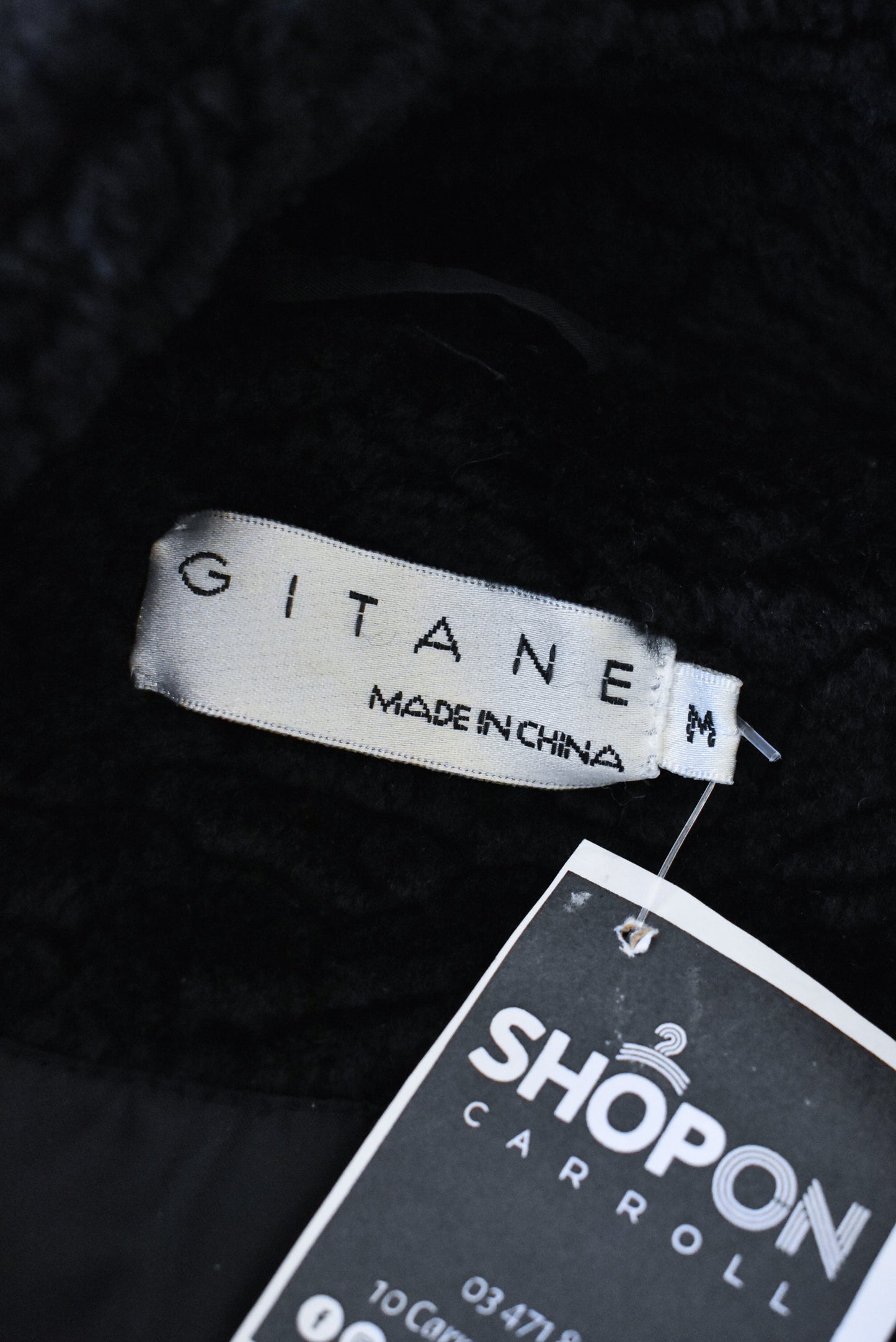 Gitane Black fluffy coat, M