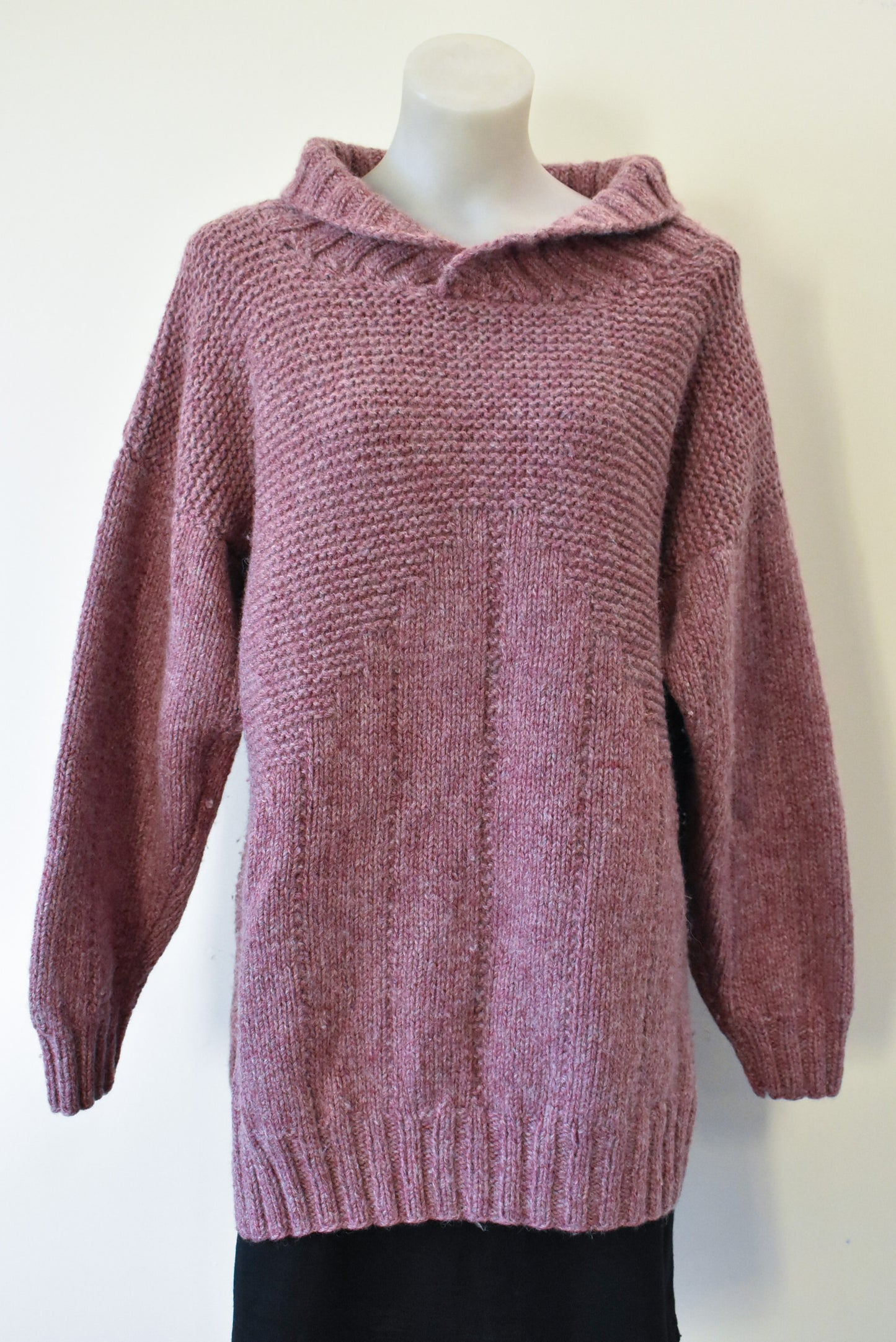 Handknit wool jumper, S / M