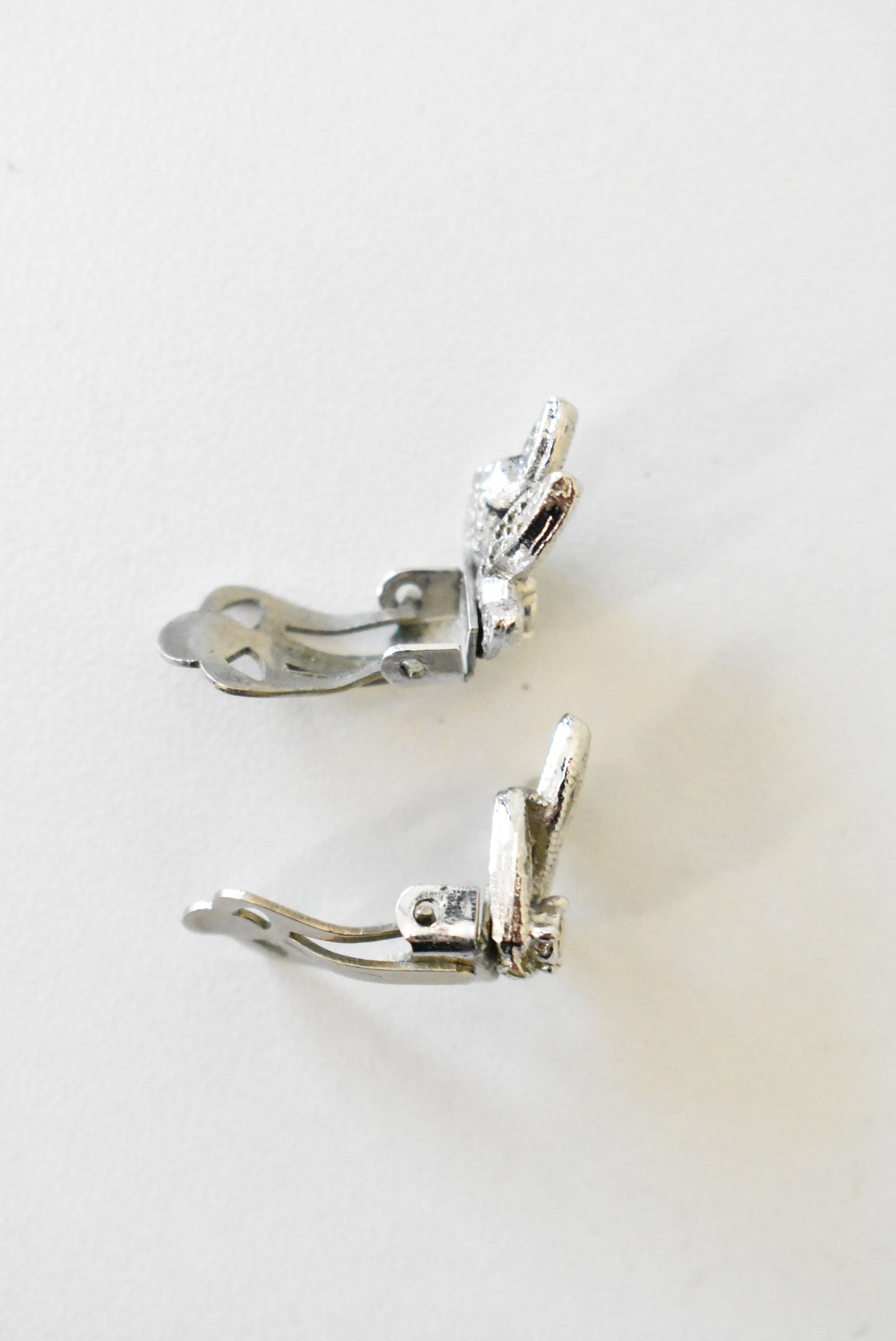 Vintage clip on marcasite earrings