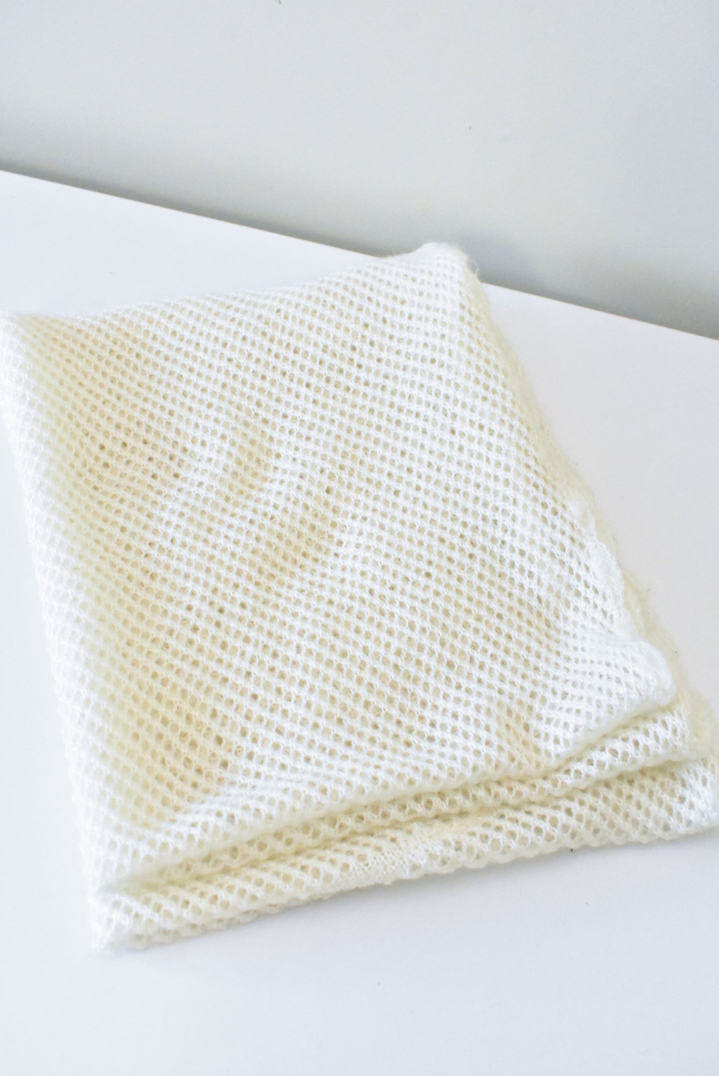 Cream circle scarf