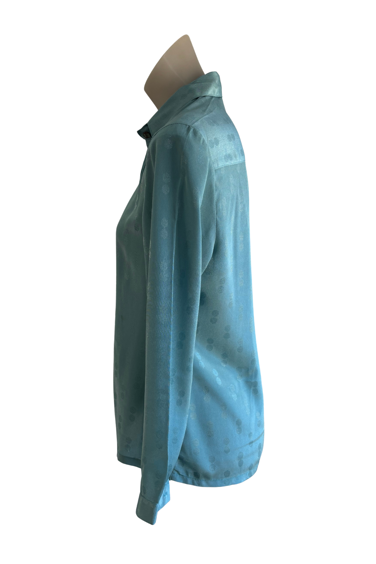 WK retro button up blouse, M
