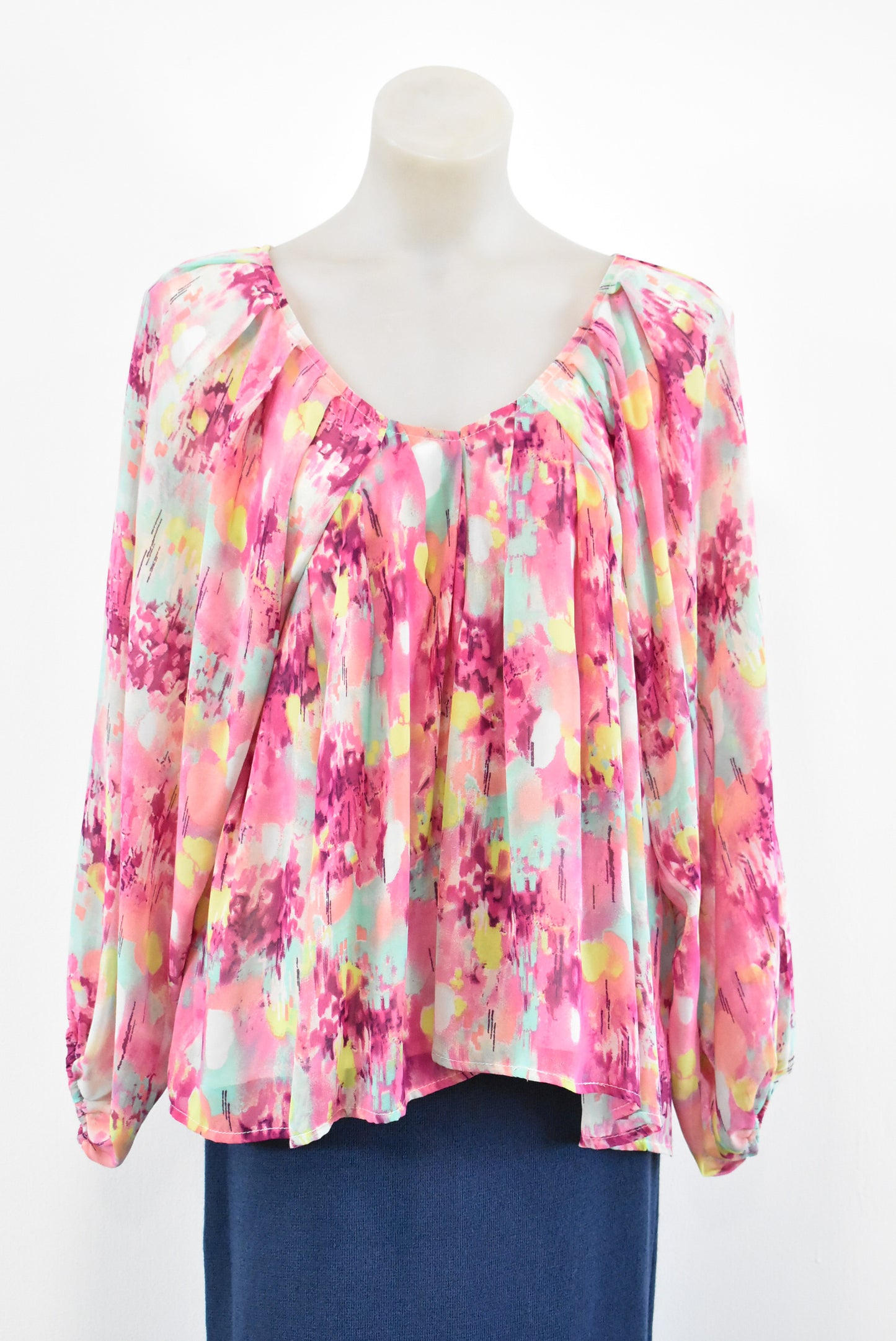 Augustine bright long sleeve top, S