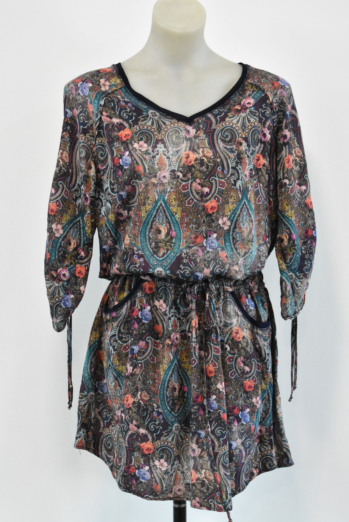 Loobie's Story floral pattern tunic dress, 12