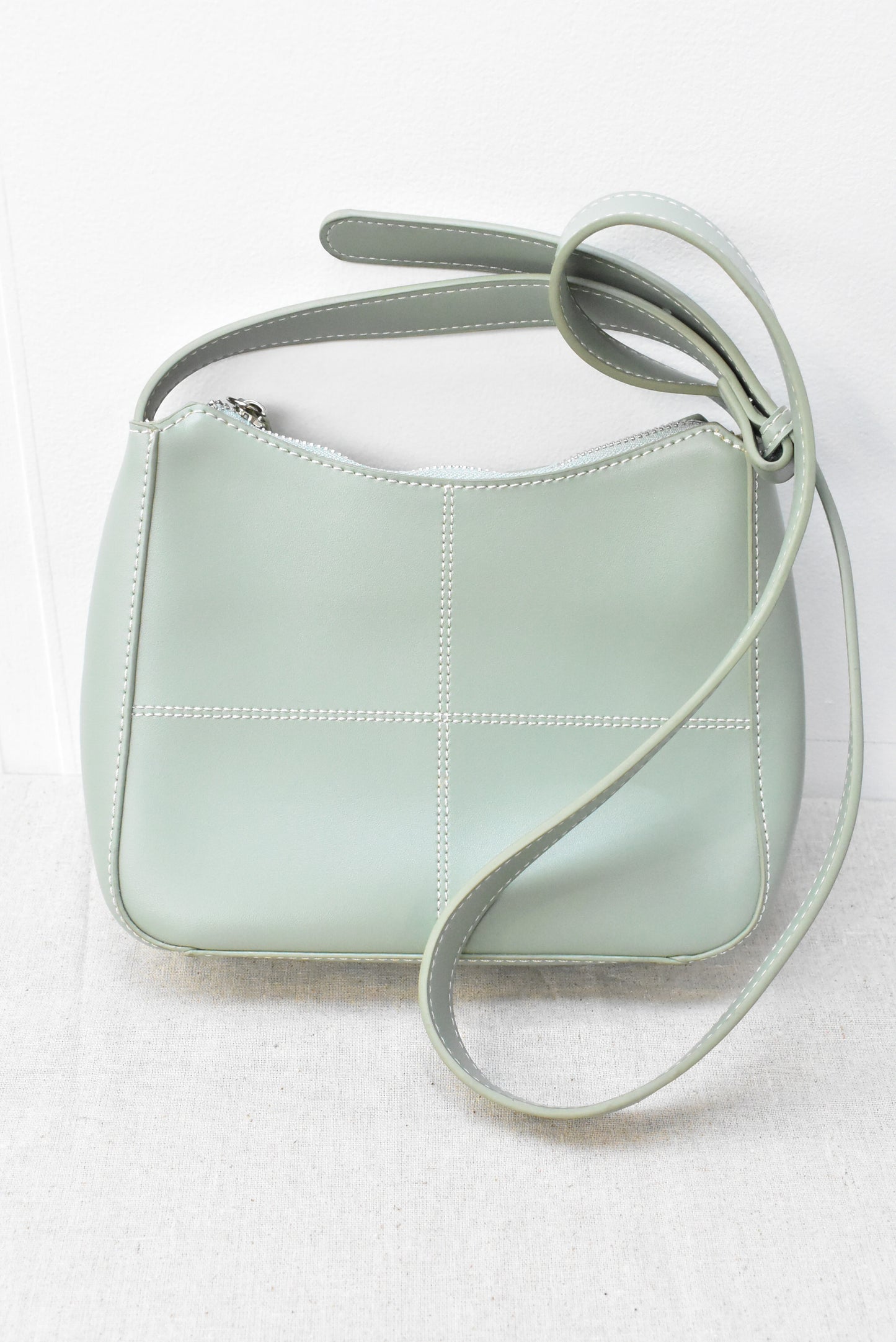 Pastel green shoulder bag