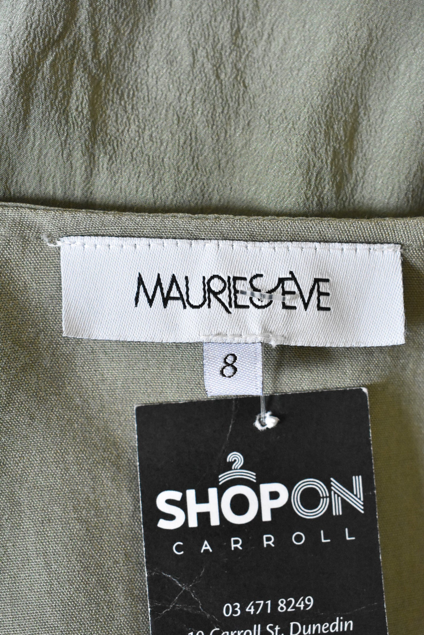 Maurie & Eve silk wrap front top, 8
