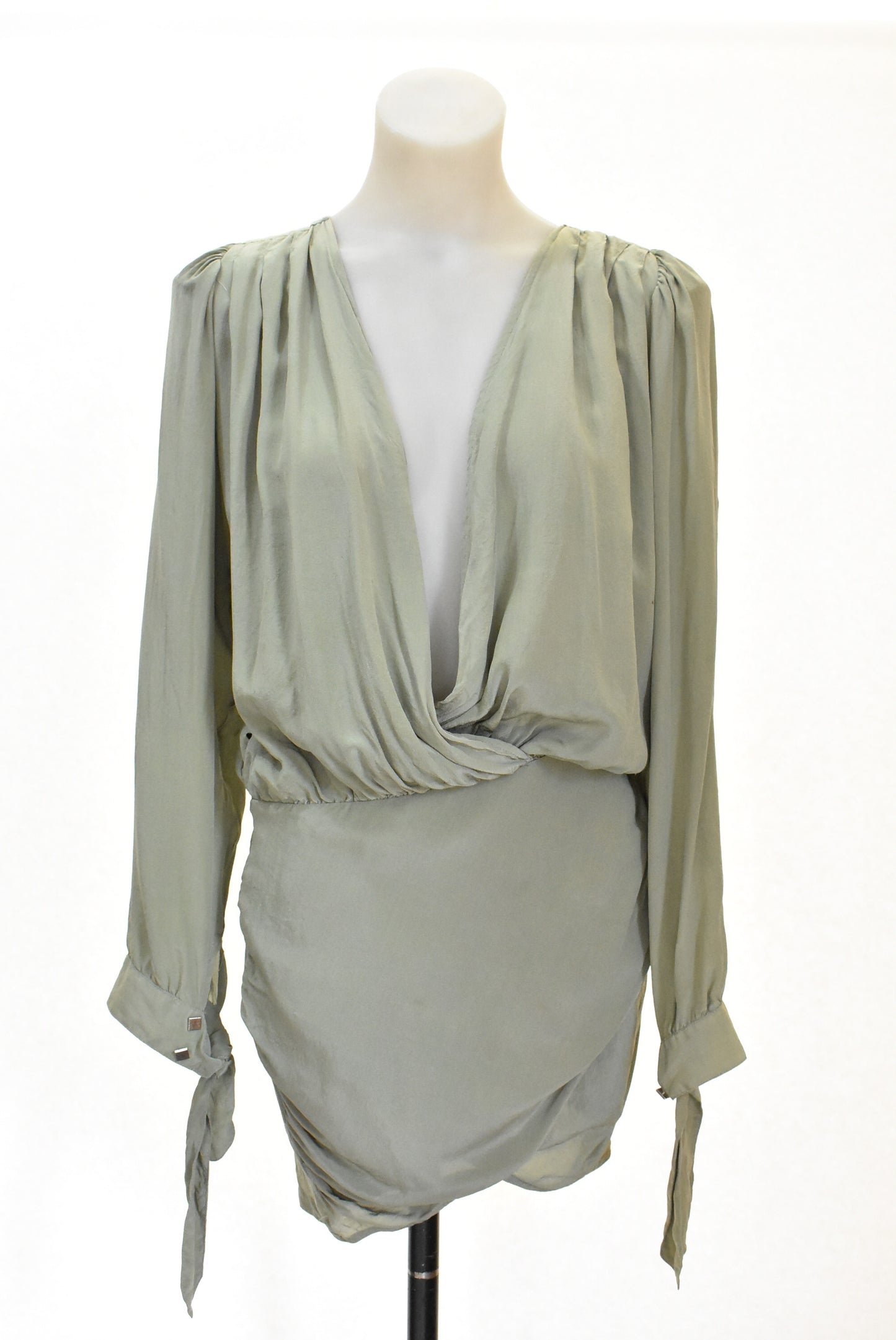 Maurie & Eve silk wrap front top, 8