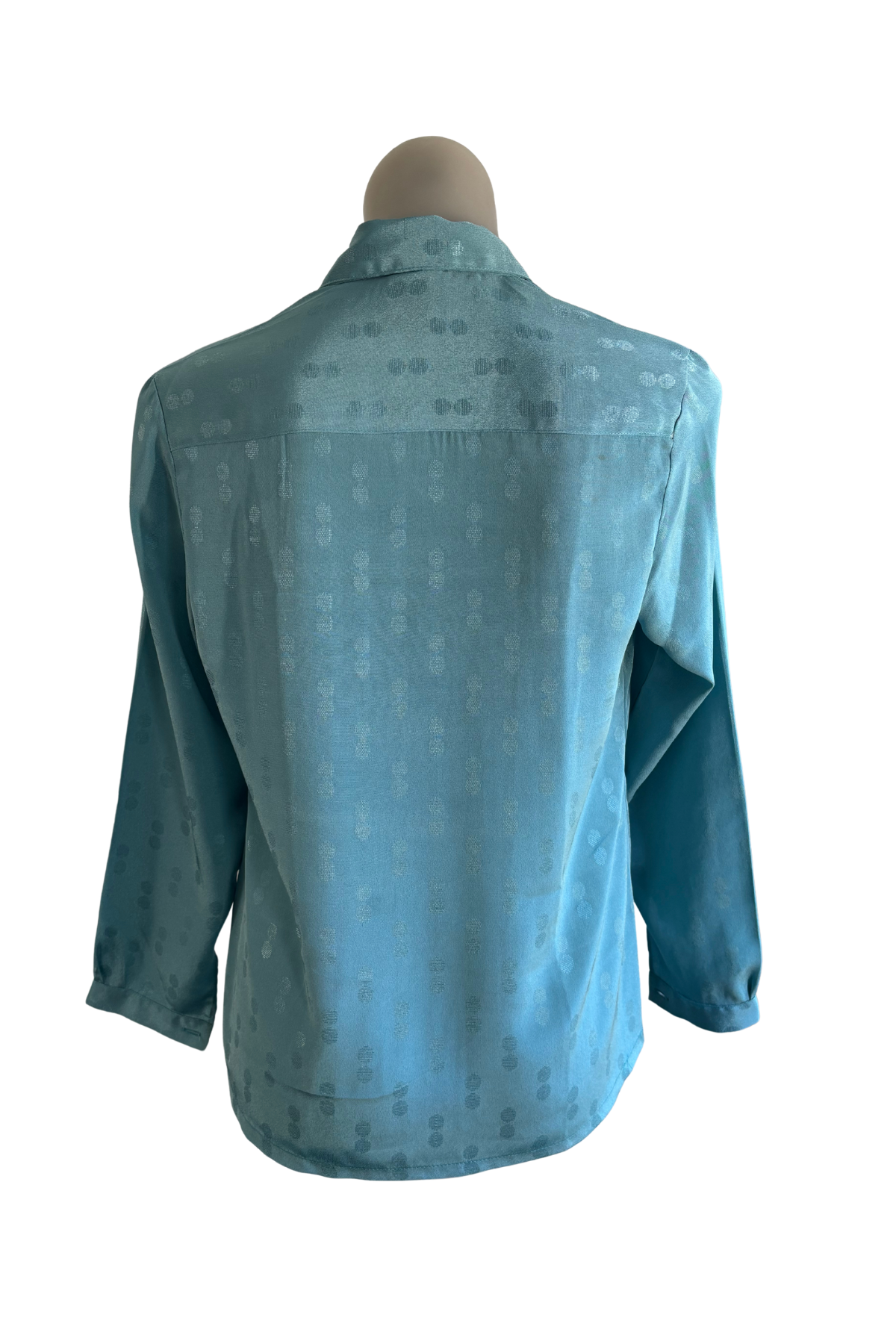 WK retro button up blouse, M