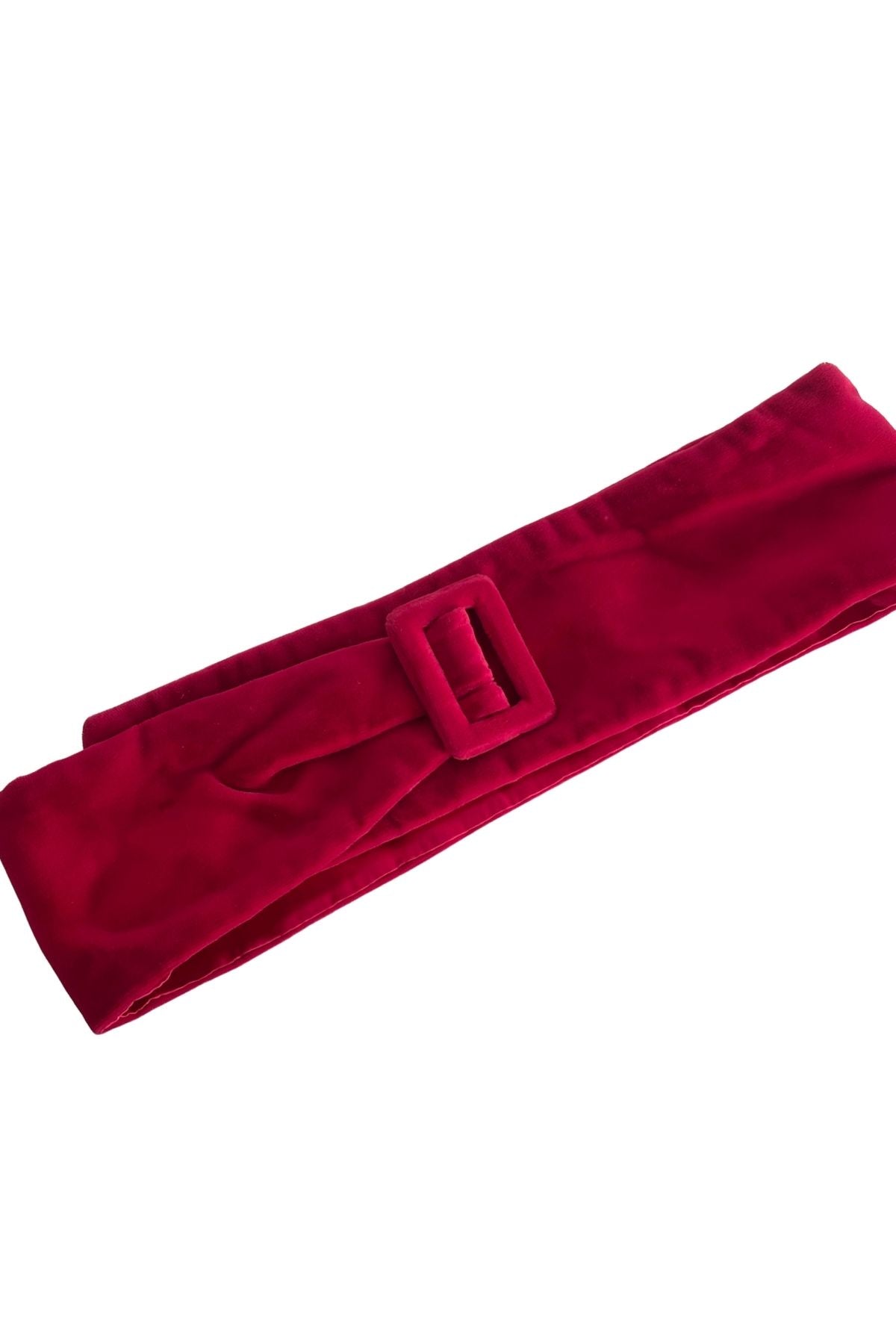 Vintage velvet satin belt