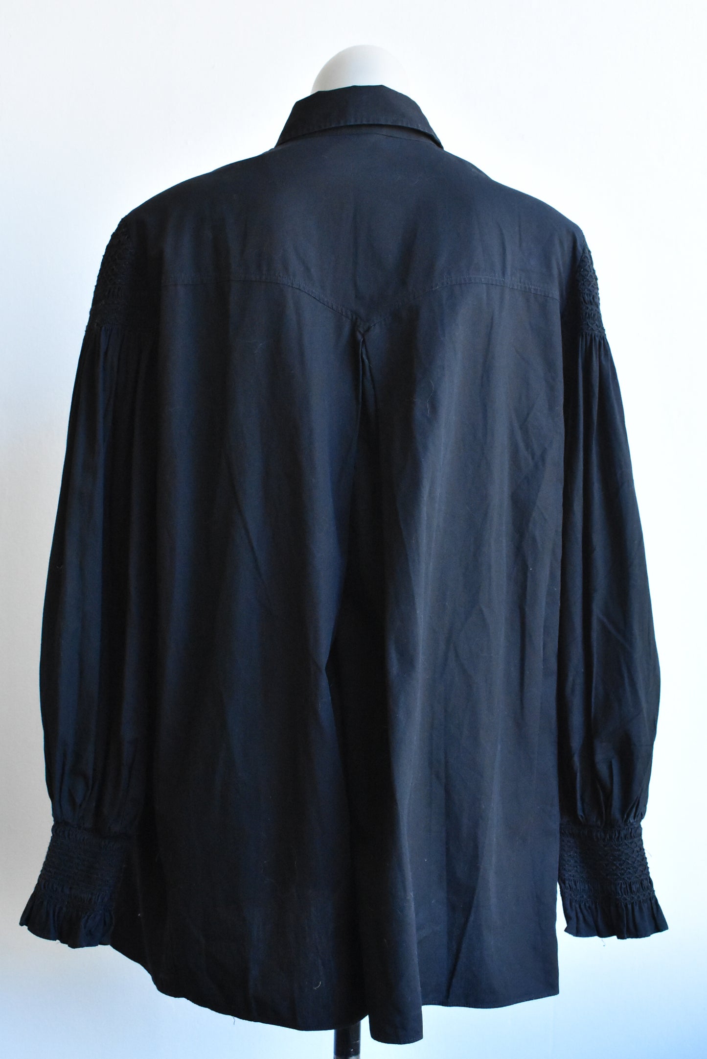 Bazar by Christian Lacroix shirred and gathered shirt, s/m