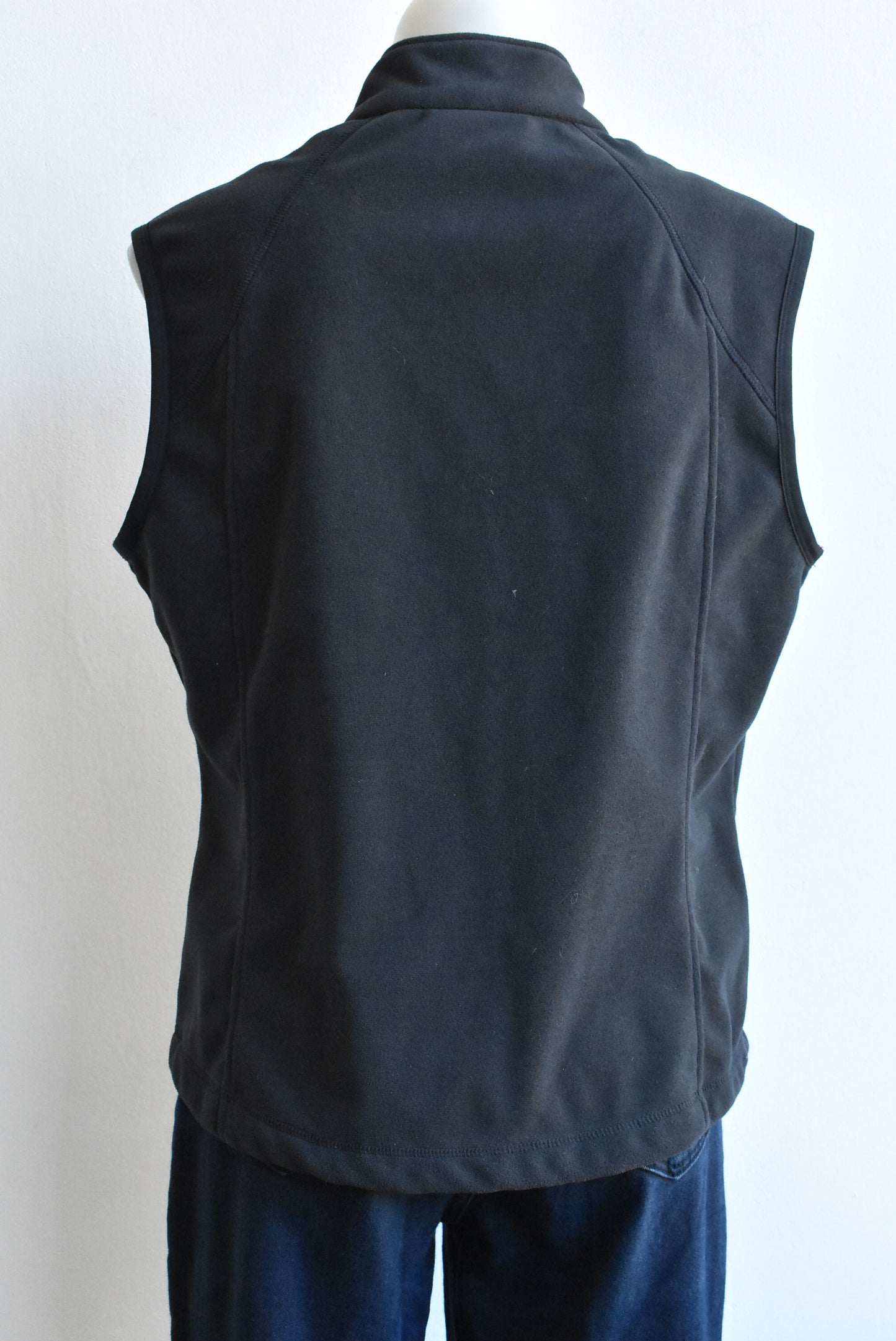 Kathmandu wind fleece black vest, size 14