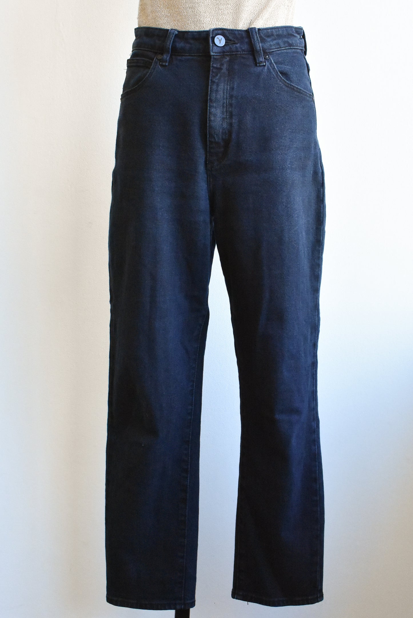 Abrand Jeans dark blue high rise jeans, S