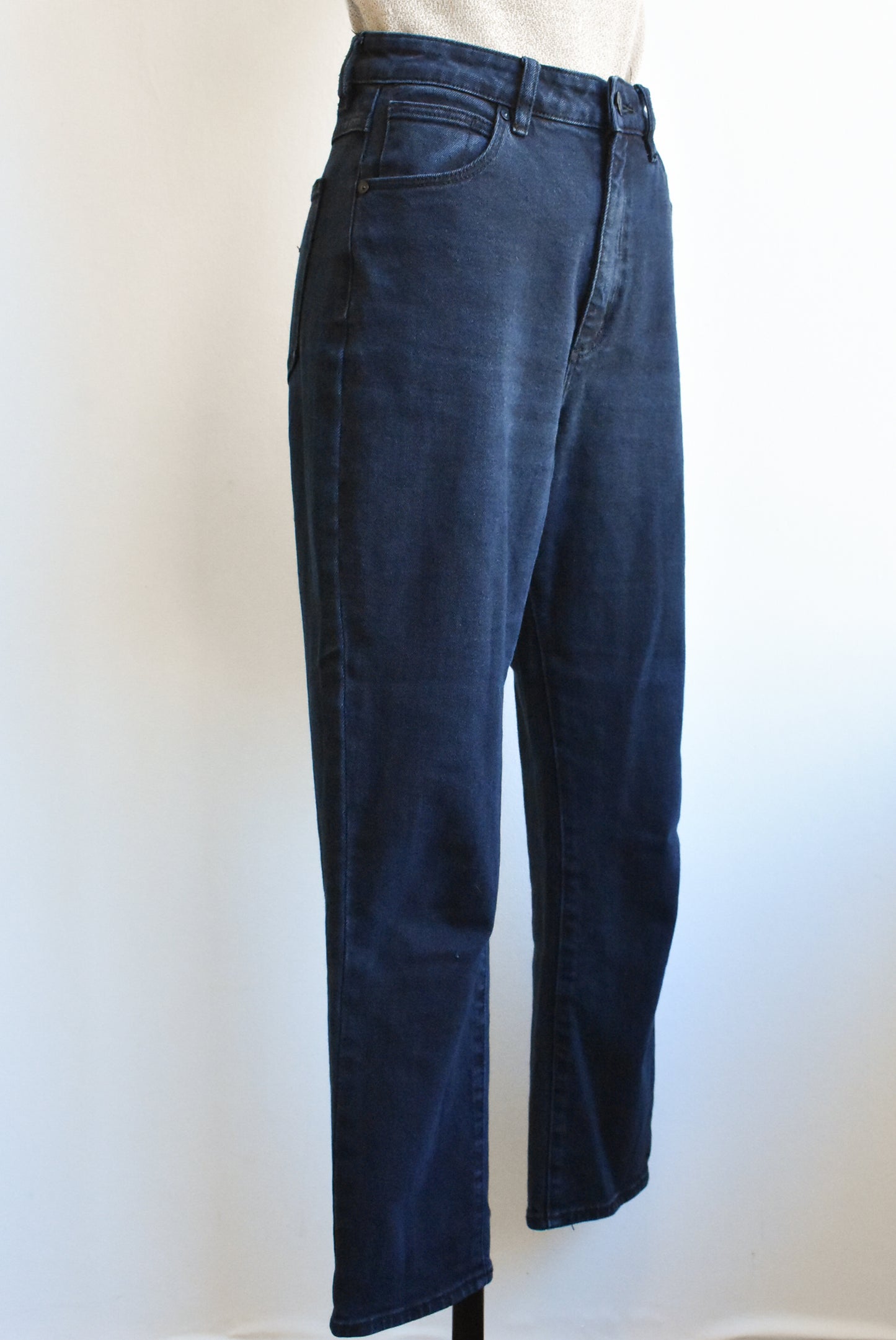 Abrand Jeans dark blue high rise jeans, S