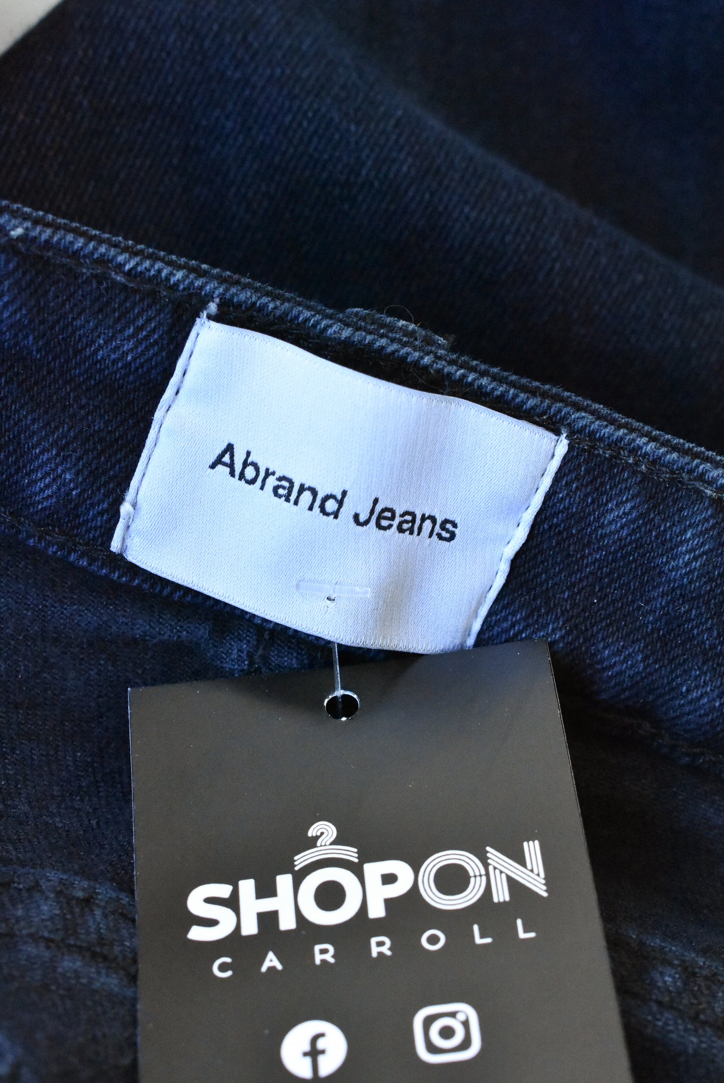 Abrand Jeans dark blue high rise jeans, S