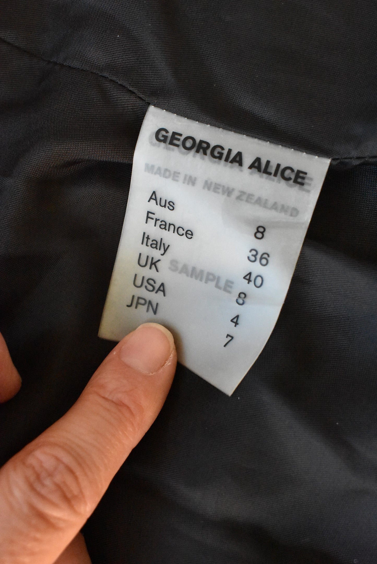 Georgia Alice black mini-dress, size S