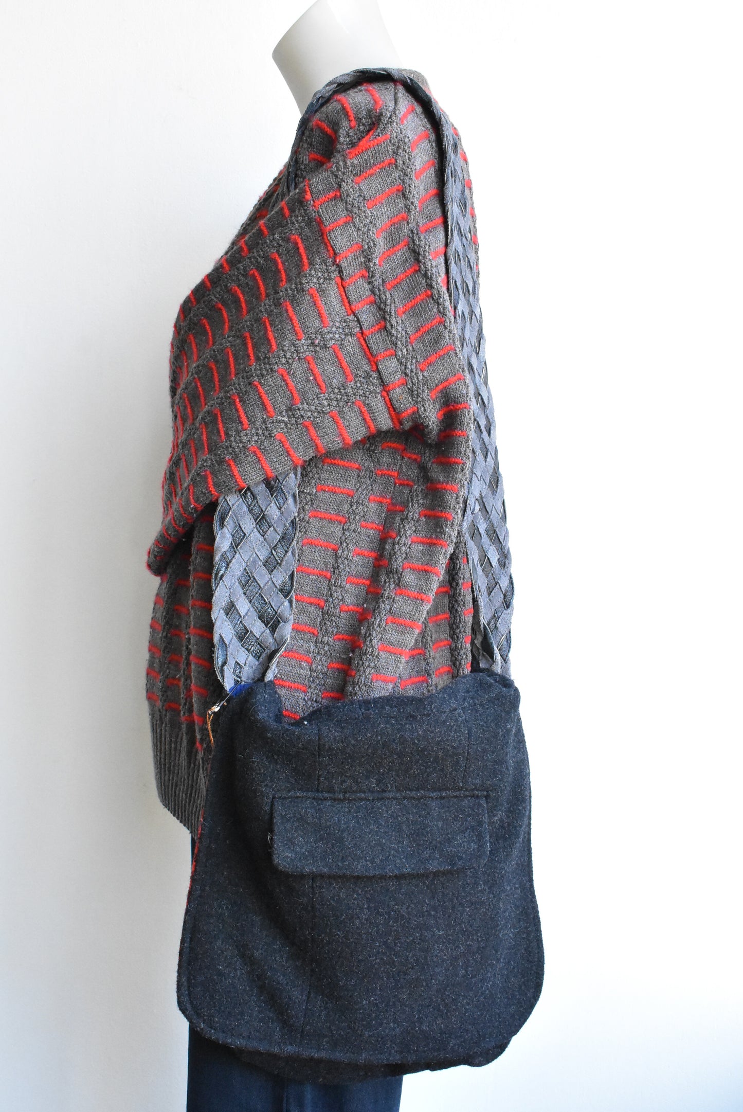 Handmade felt shoulder bag