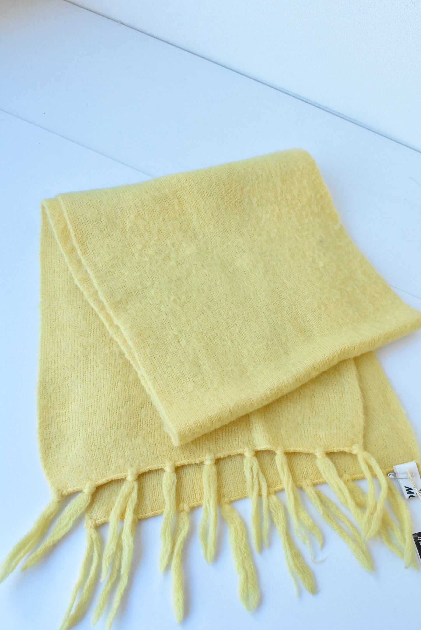 Arrow Vintage Yellow Woollen Scarf, made in NZ