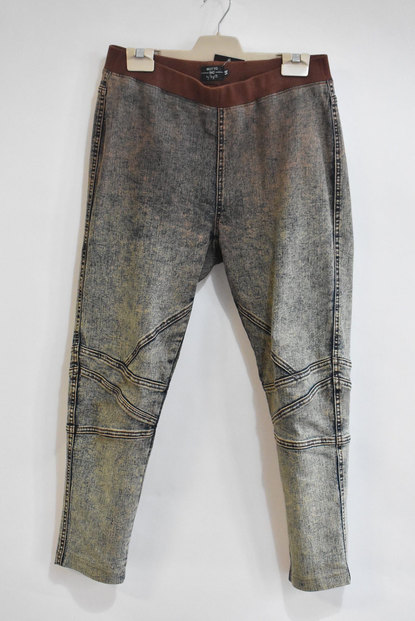 Motto Inc Stylish acid wash denim, 14