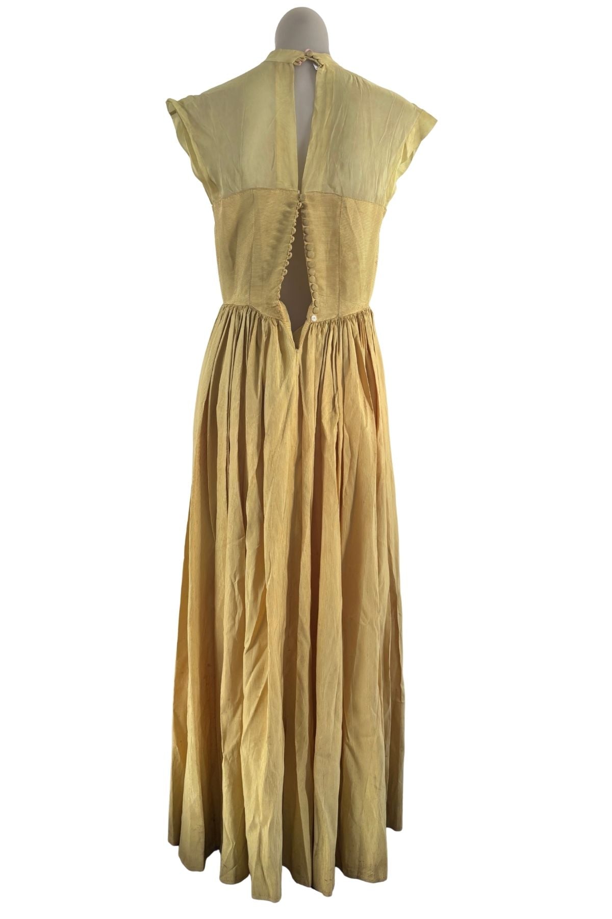 1950's Silk sequin gown, M/L