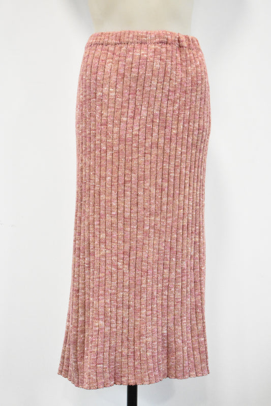 Pink retro knitted 2 piece, M