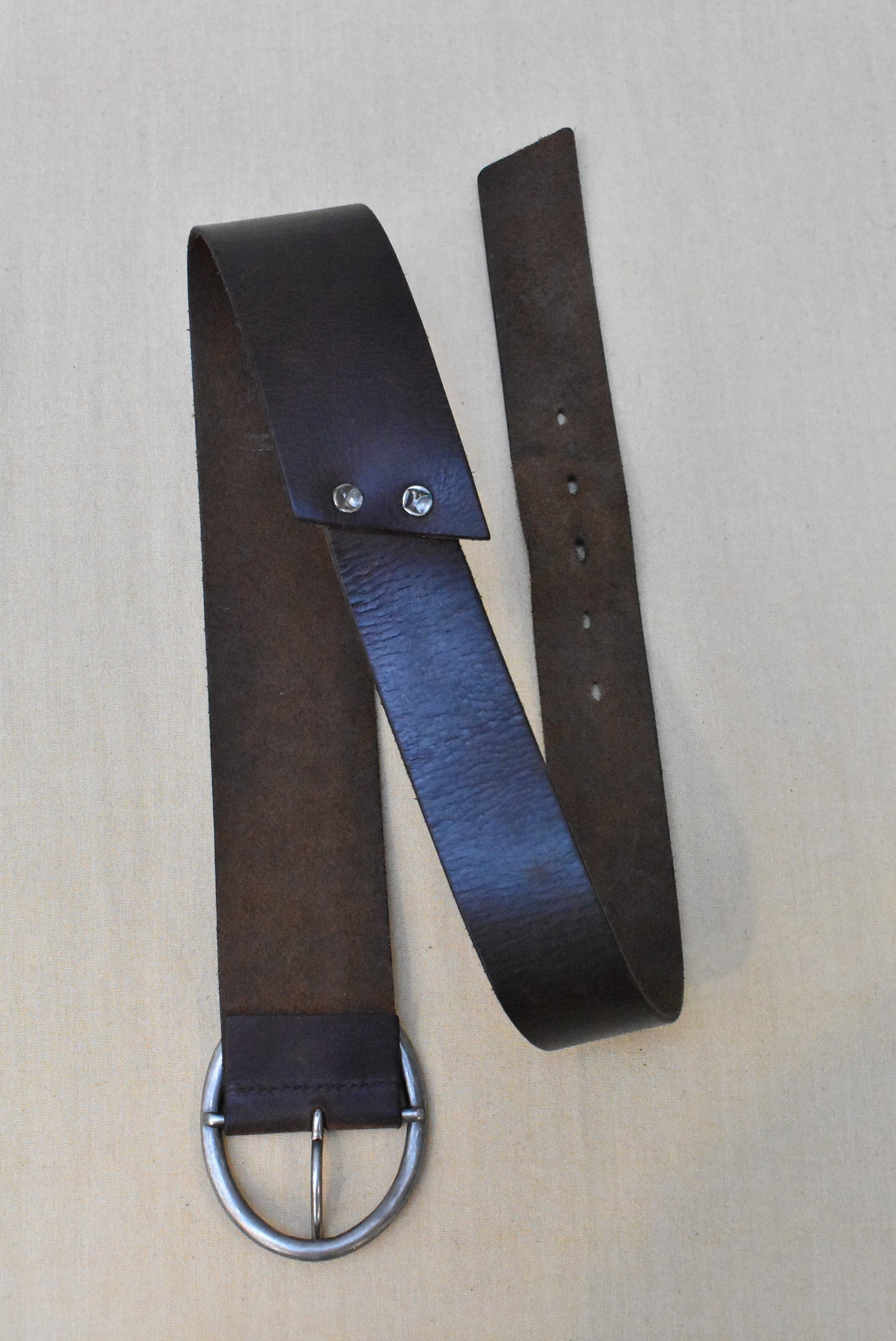 Leather O-ring belt