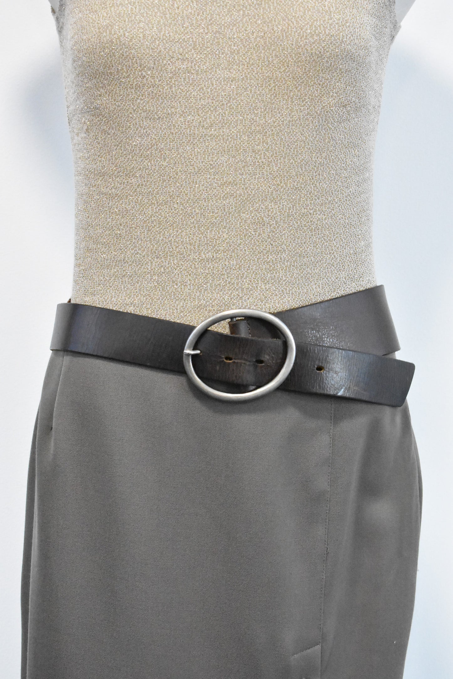 Leather O-ring belt