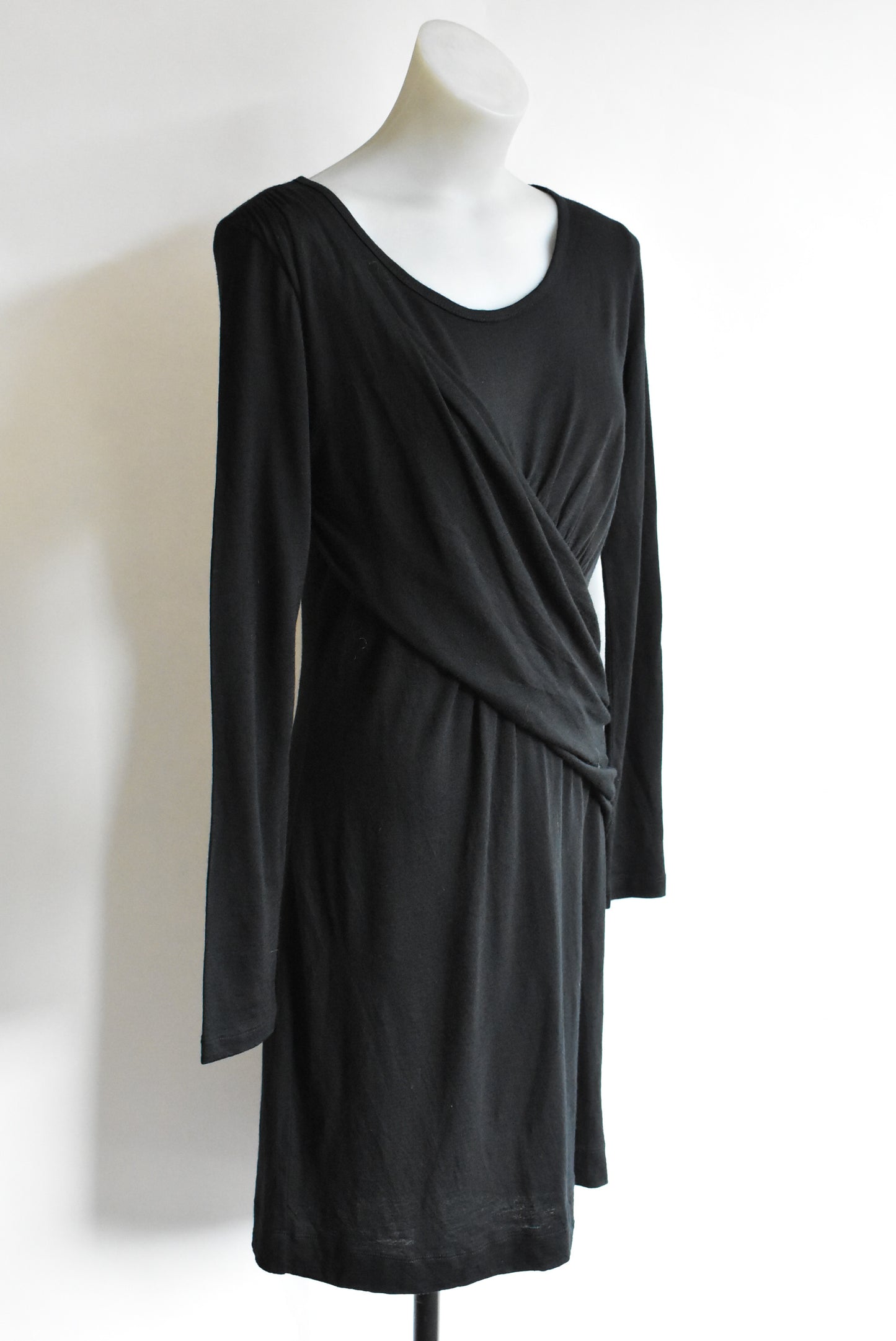 Deborah Sweeney 100% wool sash front dress, size s