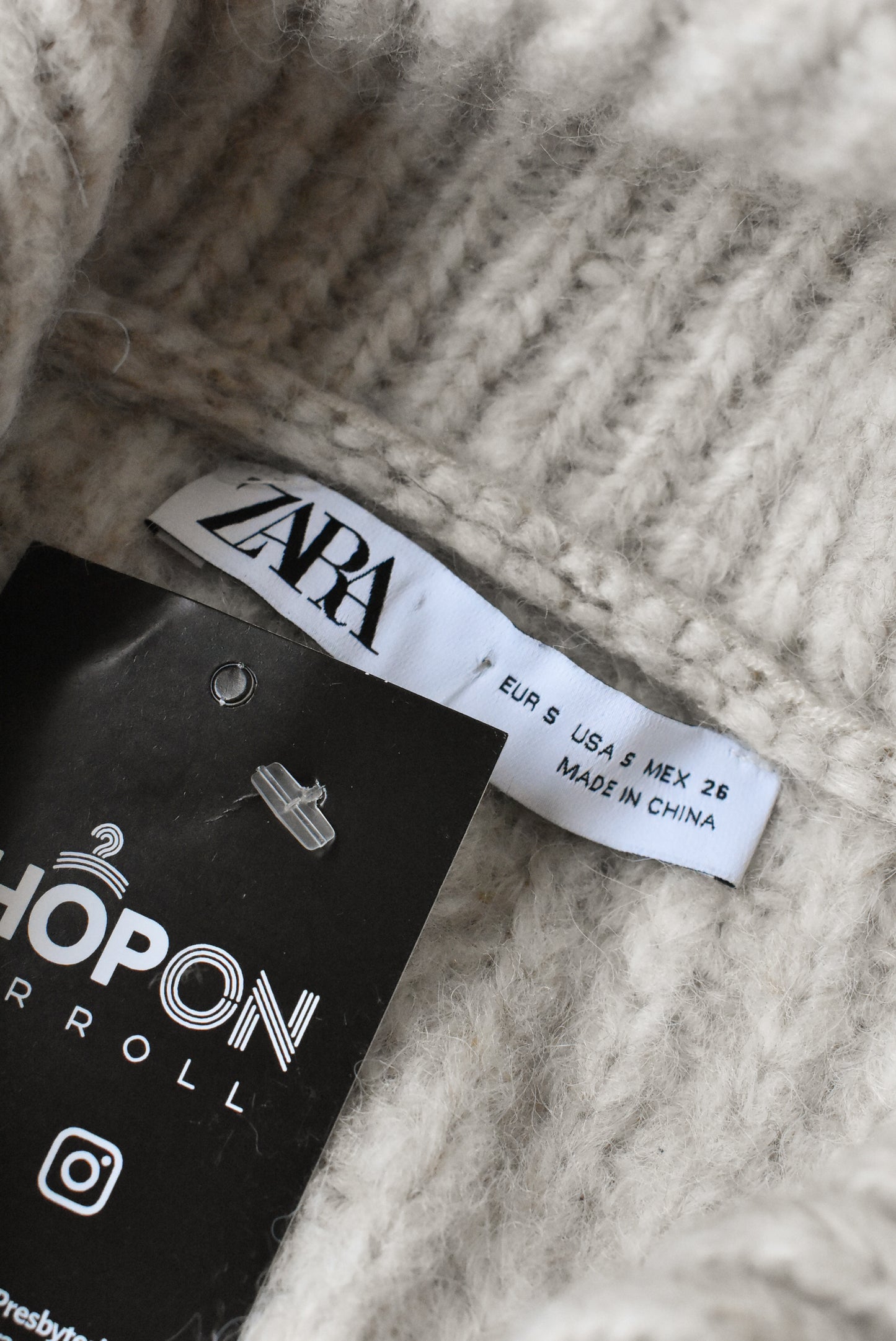 Zara chunky knit top Size S