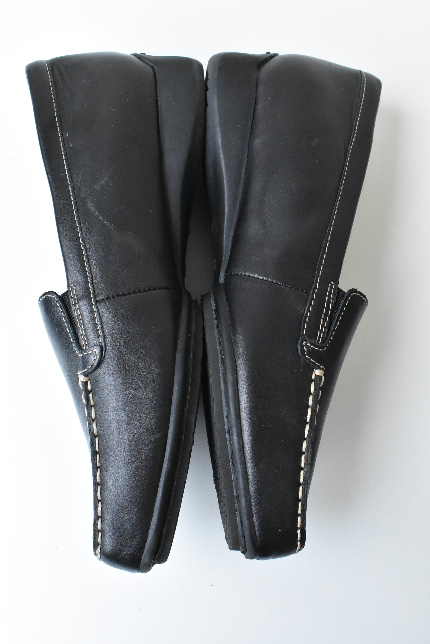 Ziera black leather women's shoes, size 39