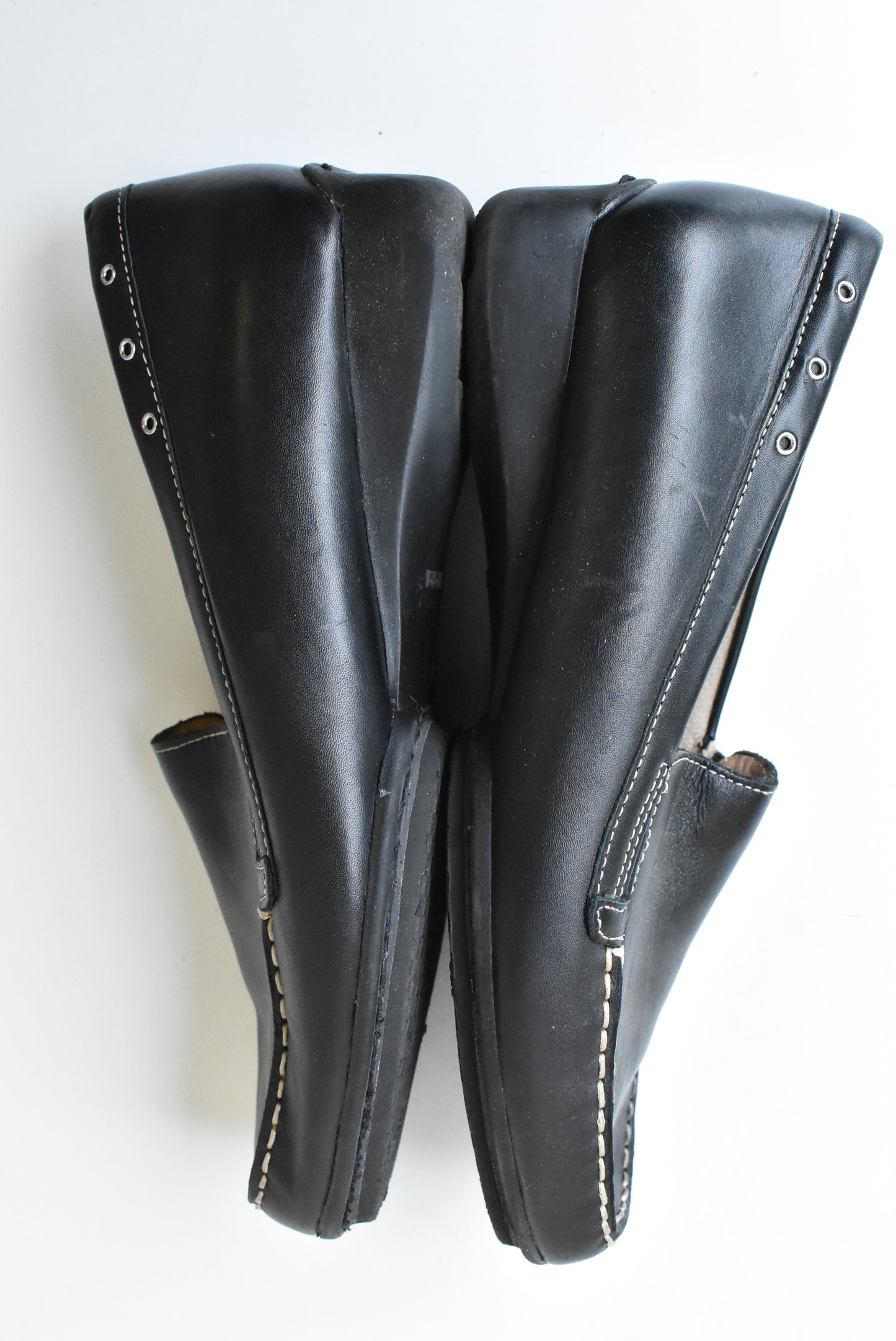 Ziera black leather women's shoes, size 39