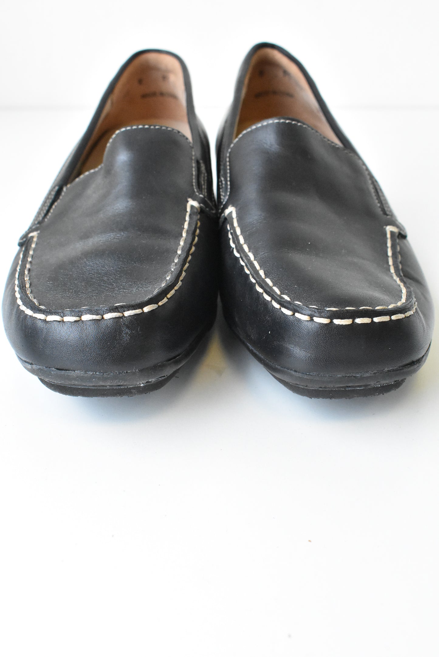 Ziera black leather women's shoes, size 39