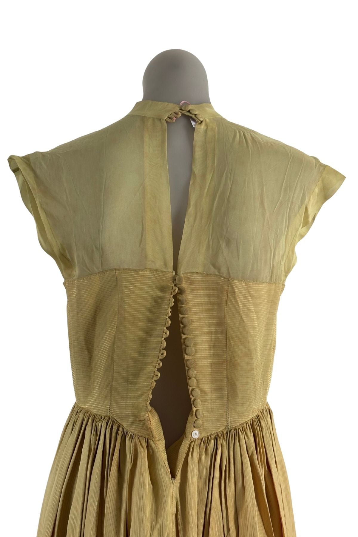 1950's Silk sequin gown, M/L