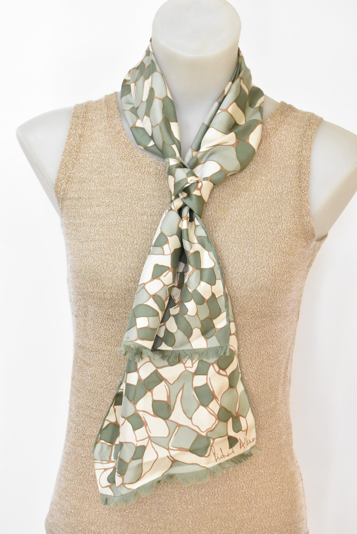 Richard Allan vintage silk scarf