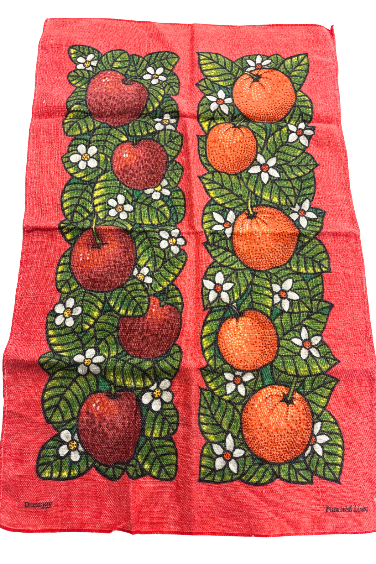 Pure Irish linen fruits tea towel