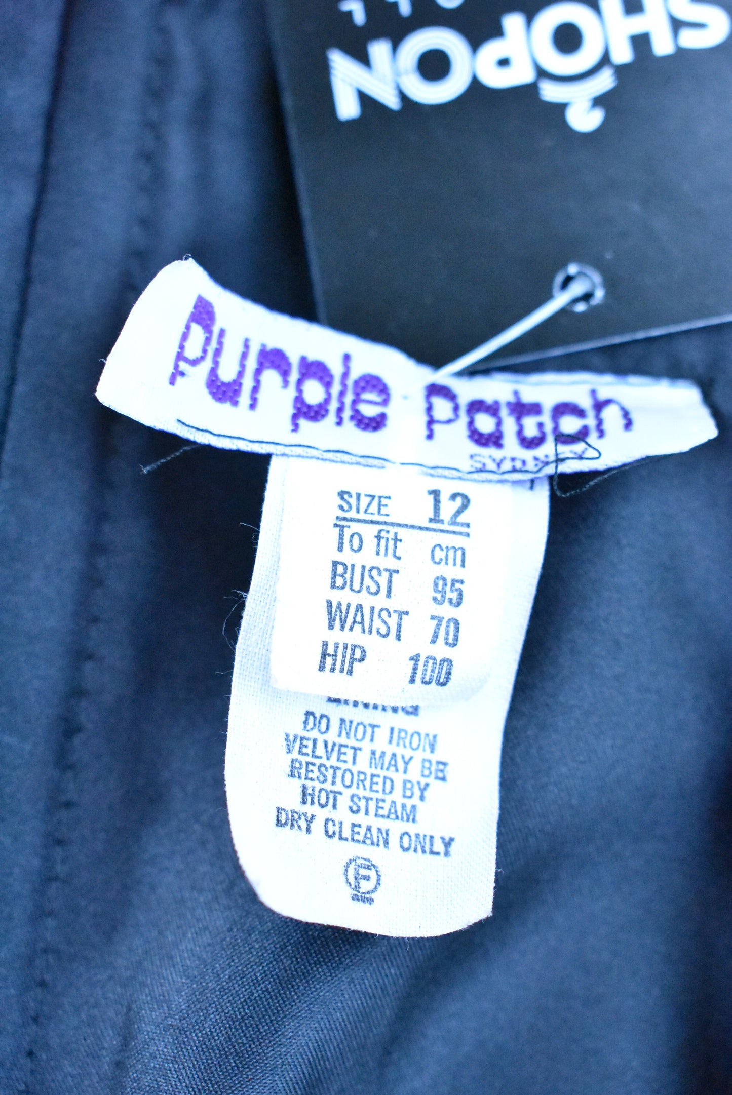 Purple Patch retro velvet dress, 12