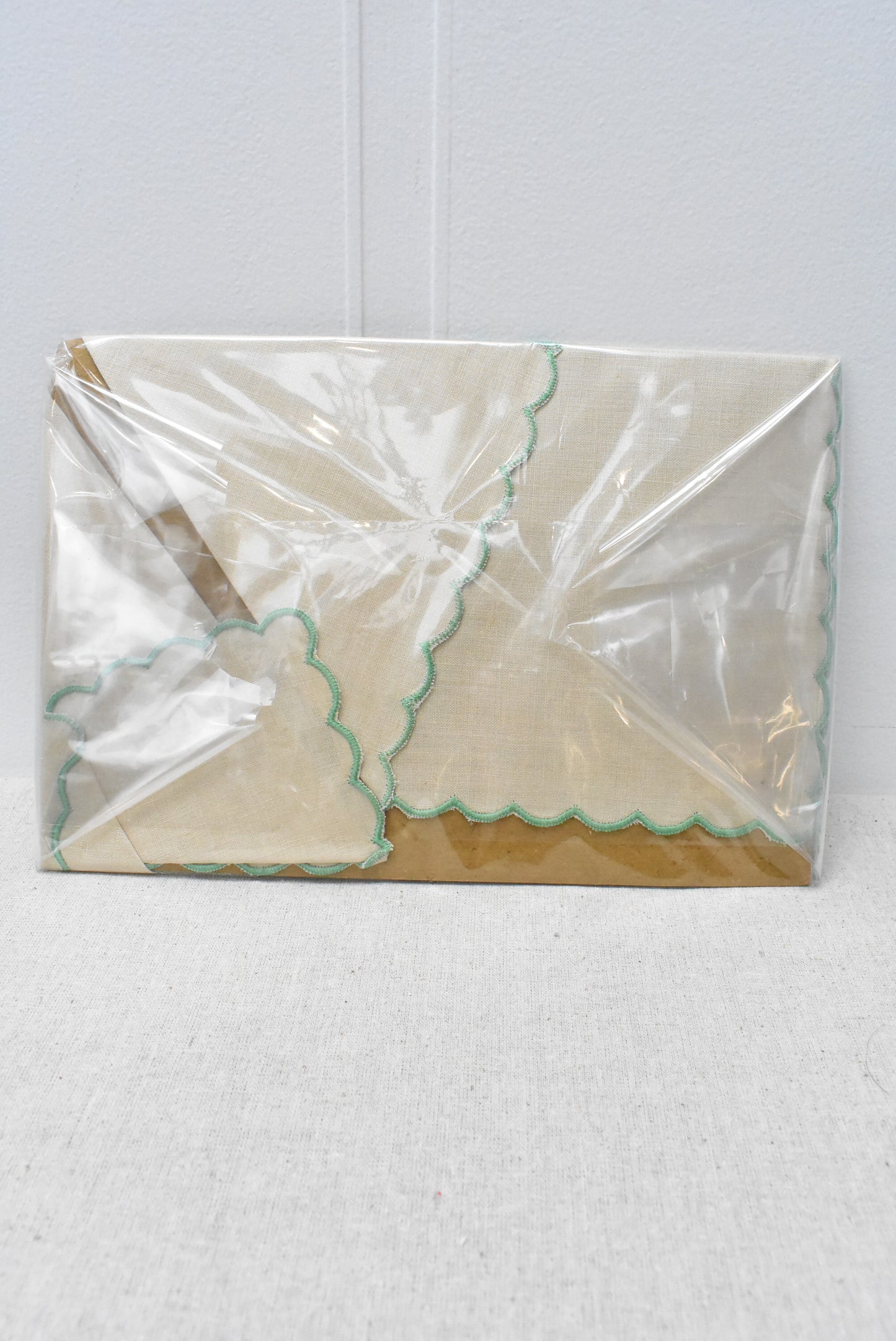 Irish linen embroidered napkins
