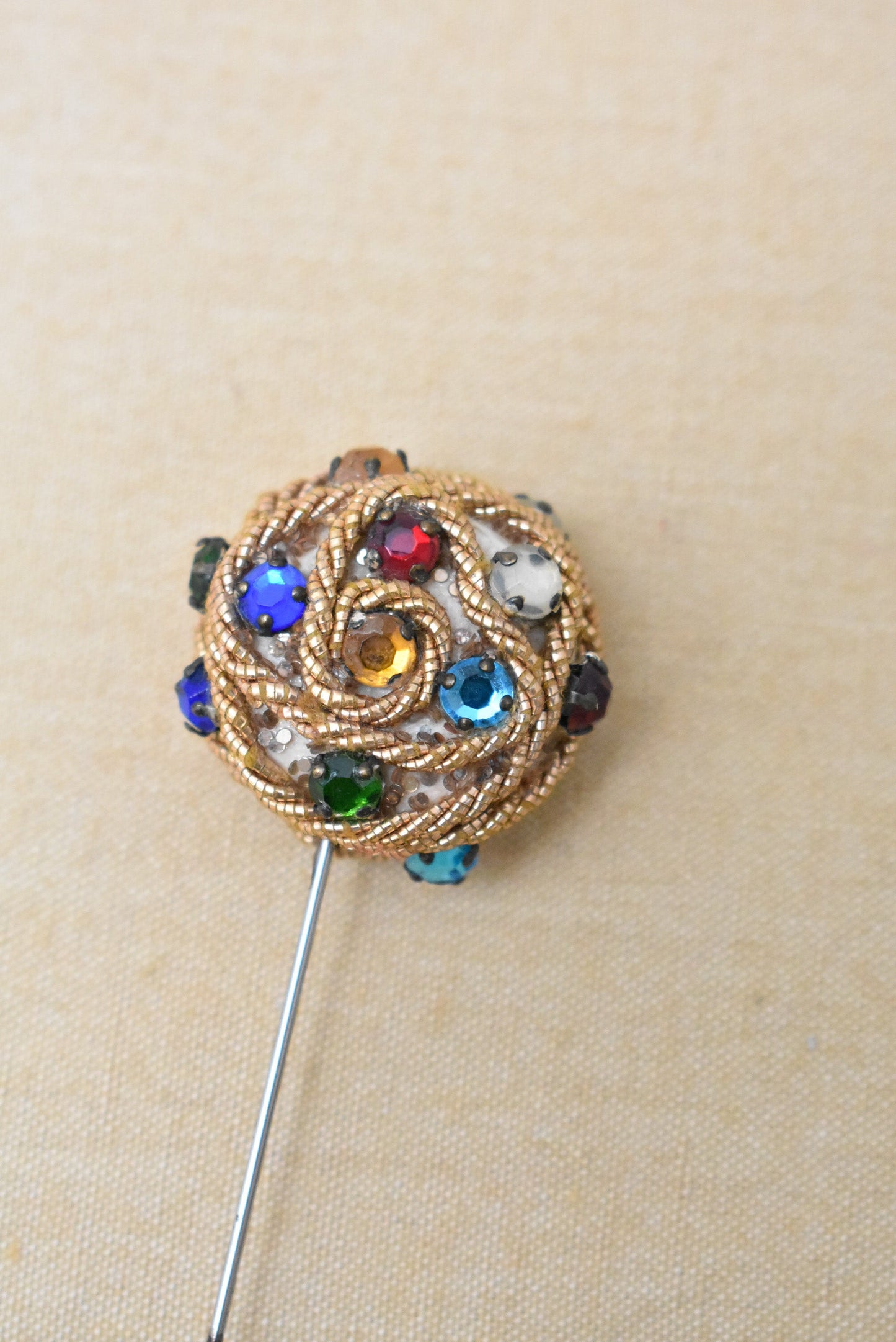 Handmade sparkly hat pin
