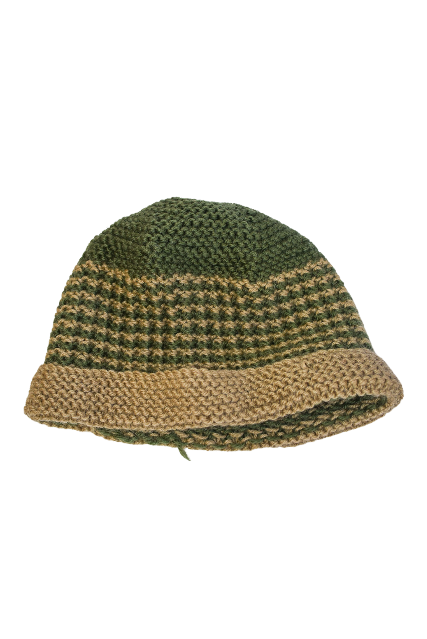 Handknit forest green beanie