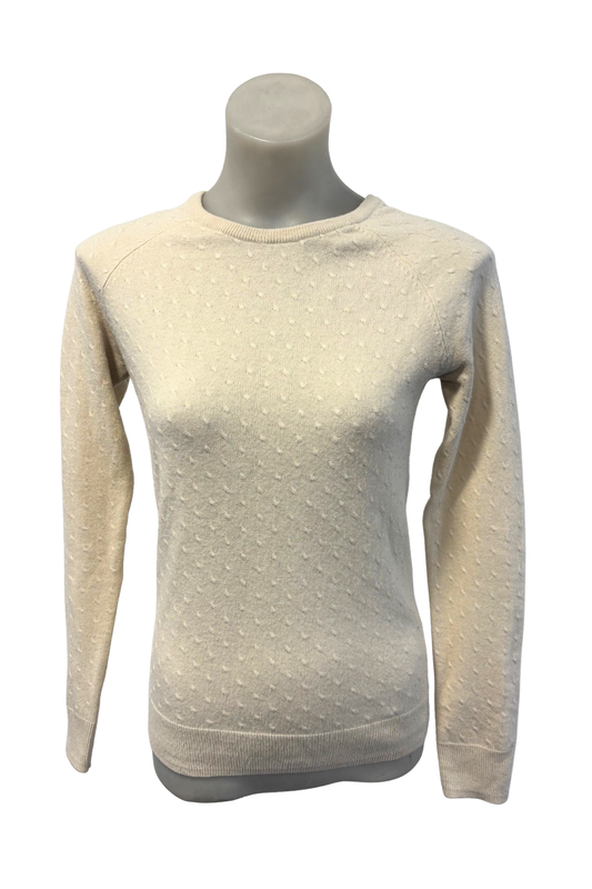 B//Vertigo cream knit jumper, 8