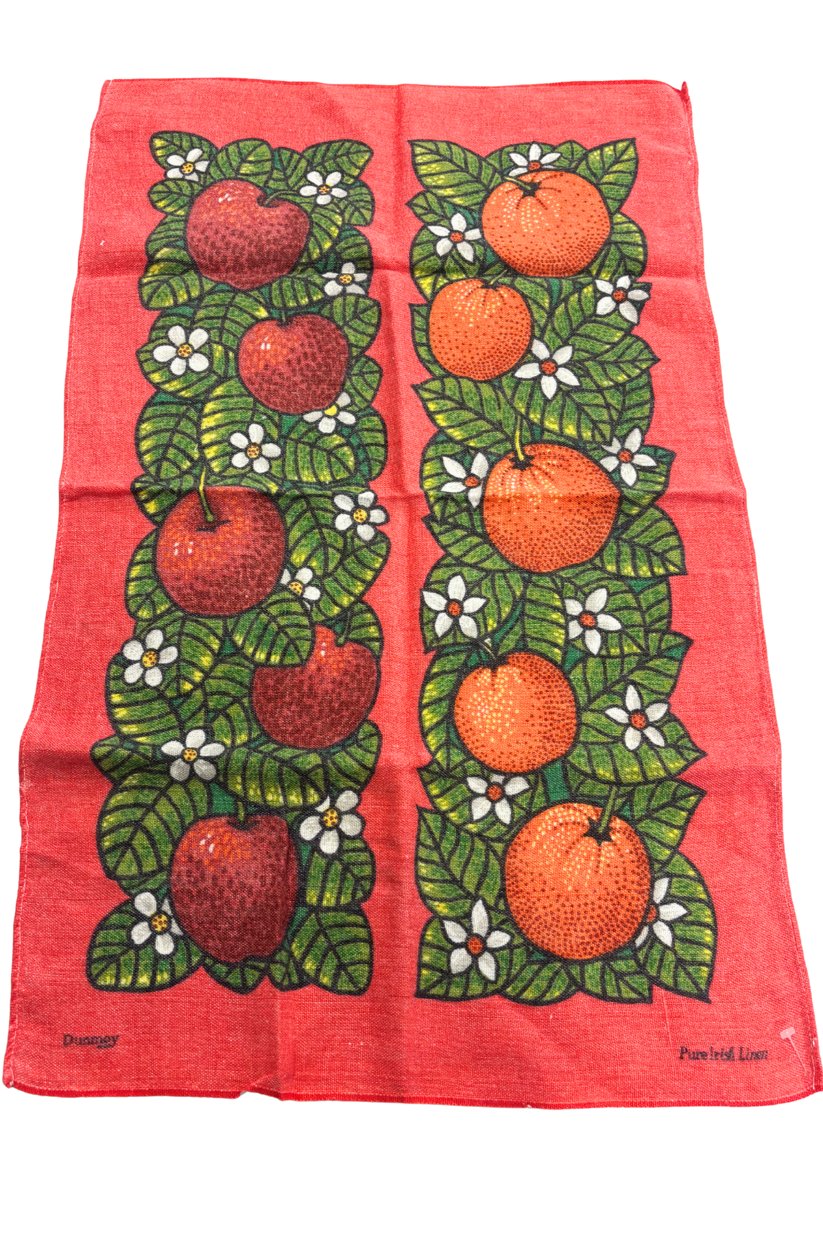 Pure Irish linen fruits tea towel