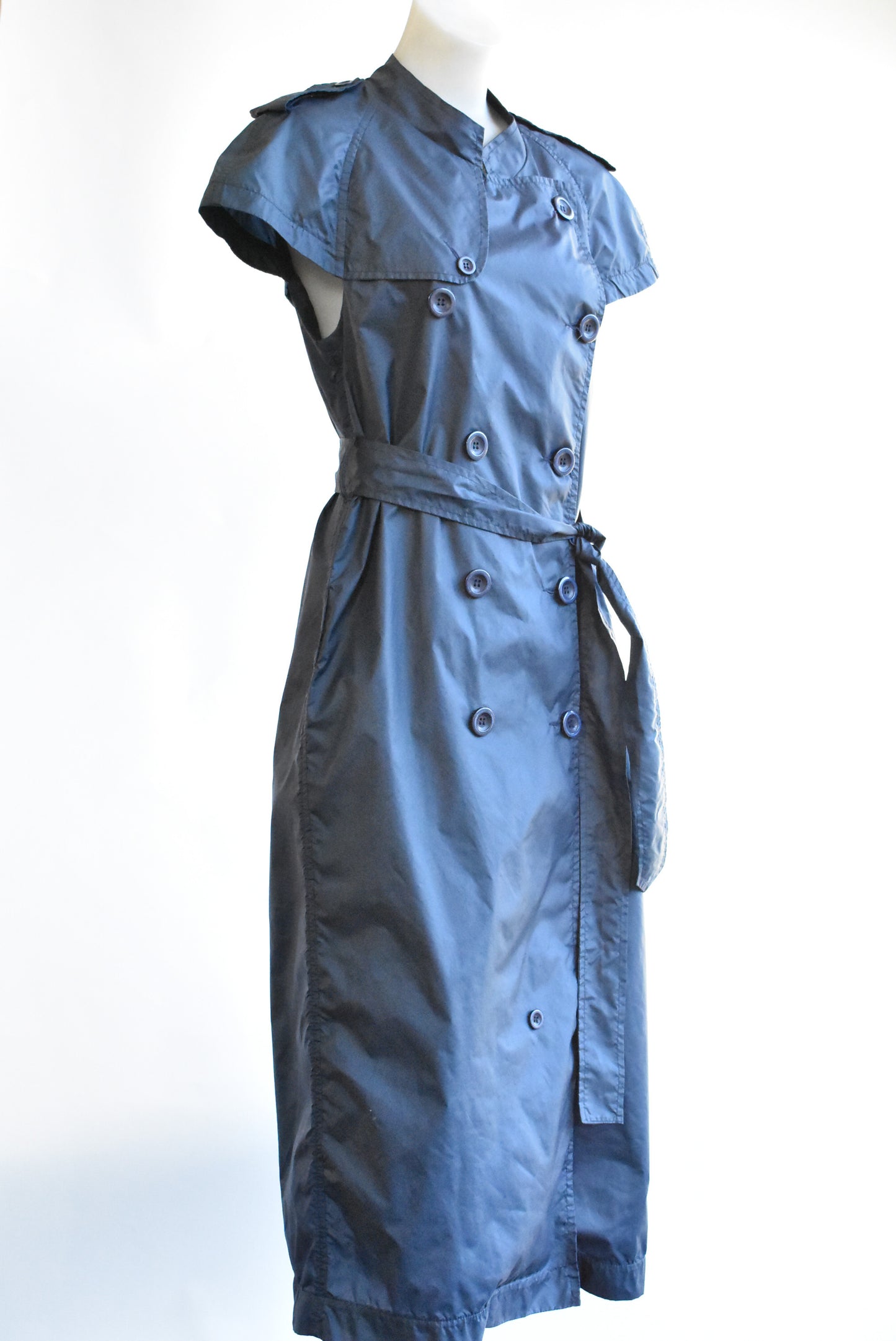 NOM*d navy double breasted button up dress, 12