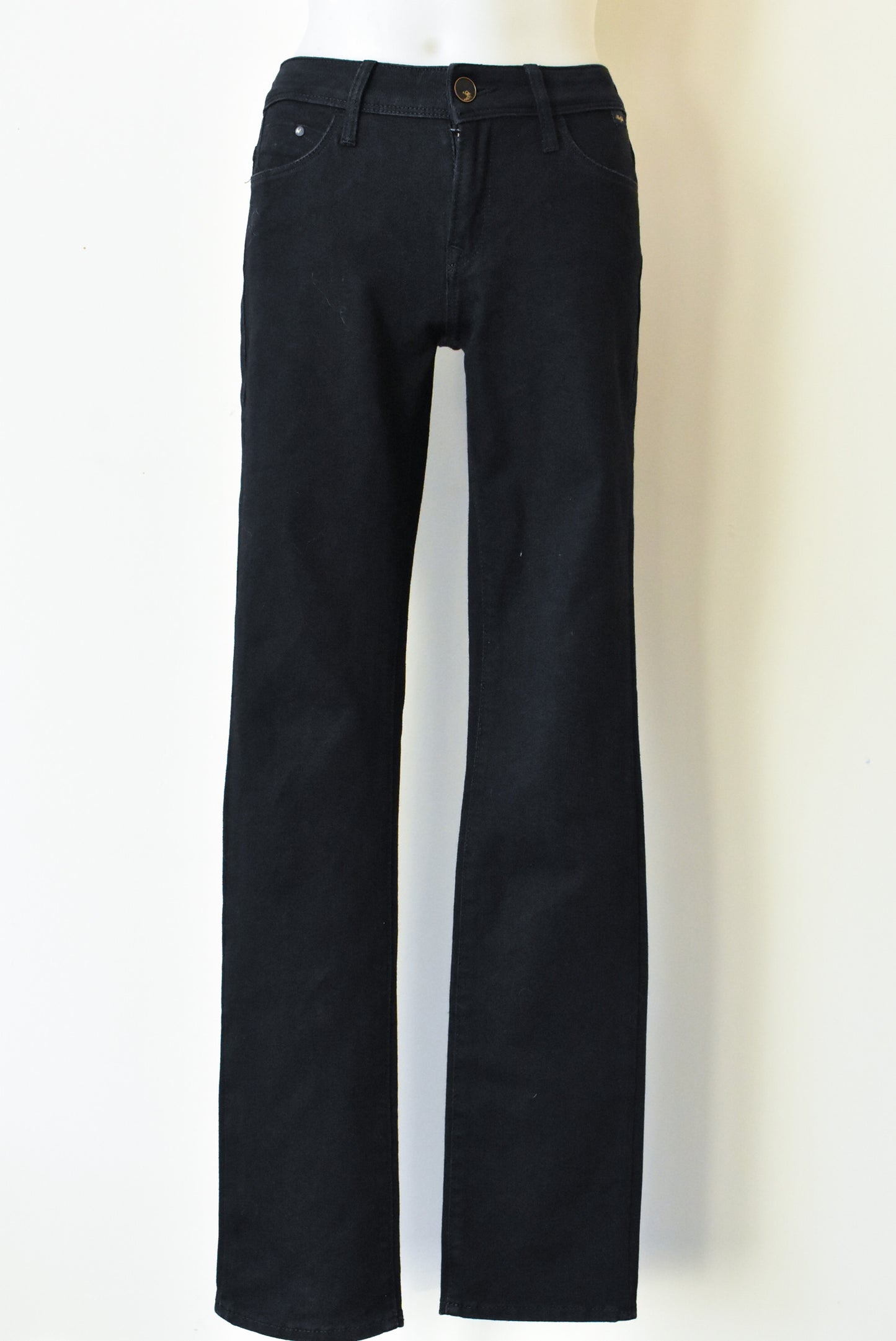 Mavi Gold black mid-rise cigarette jeans, XS