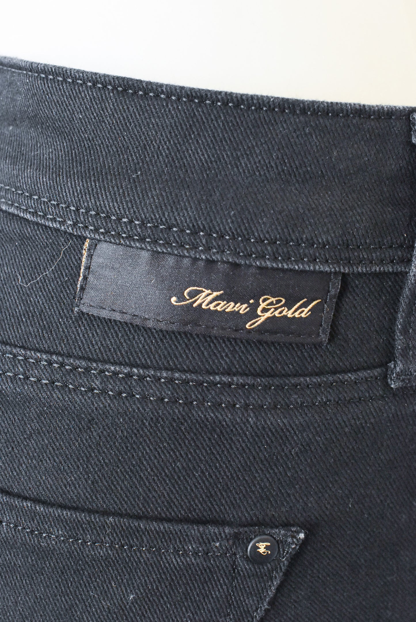 Mavi Gold black mid-rise cigarette jeans, XS