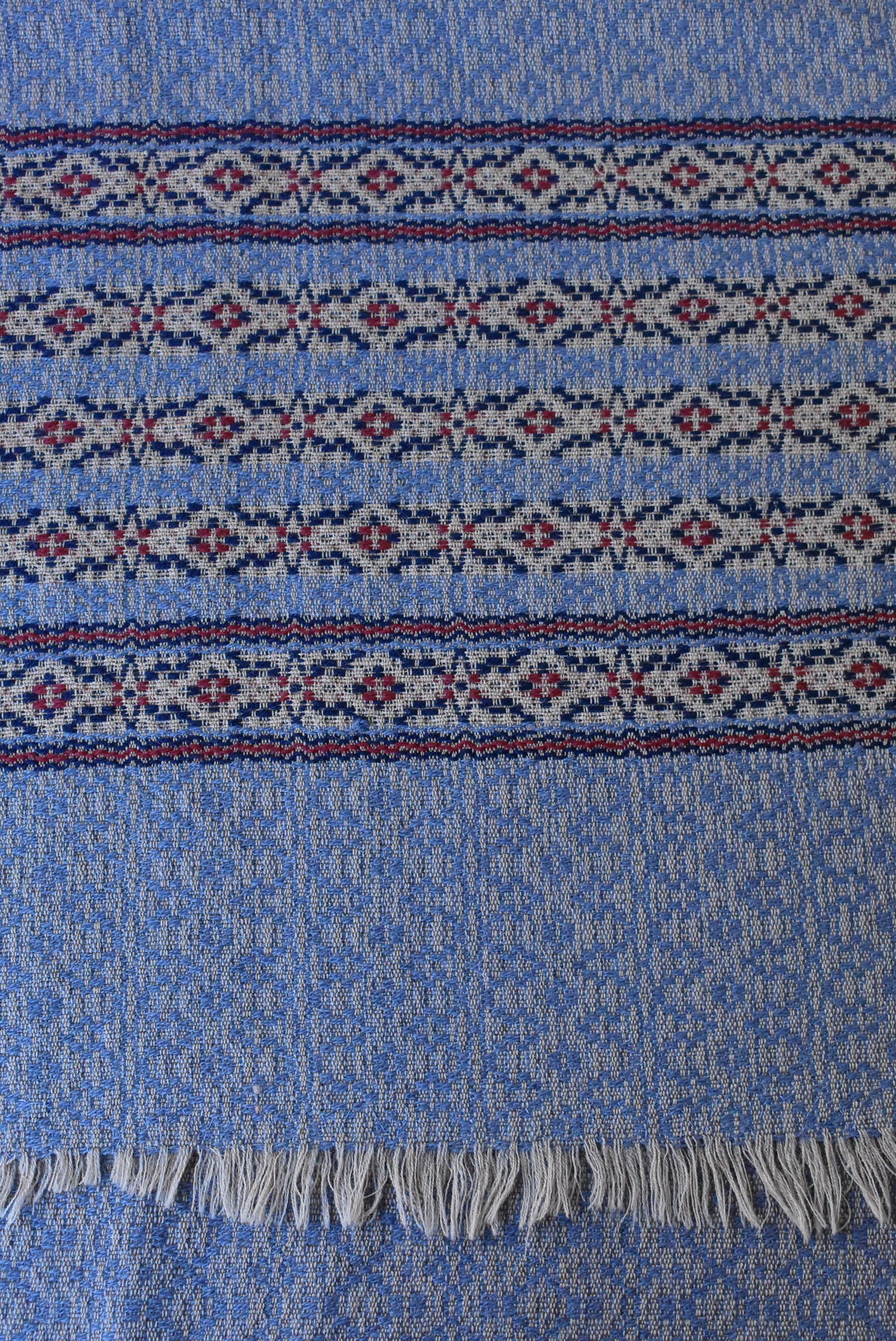 Hand-loomed wool blanket