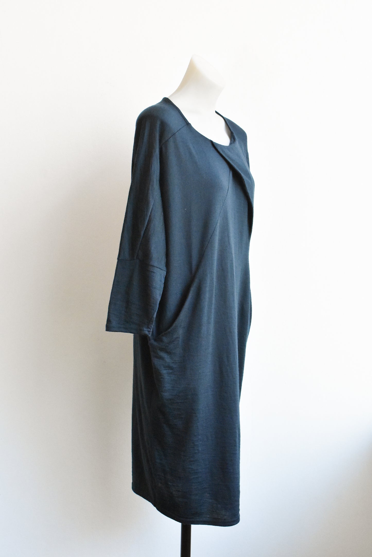 North South Merino merino wool long sleeve dress with pockets, M