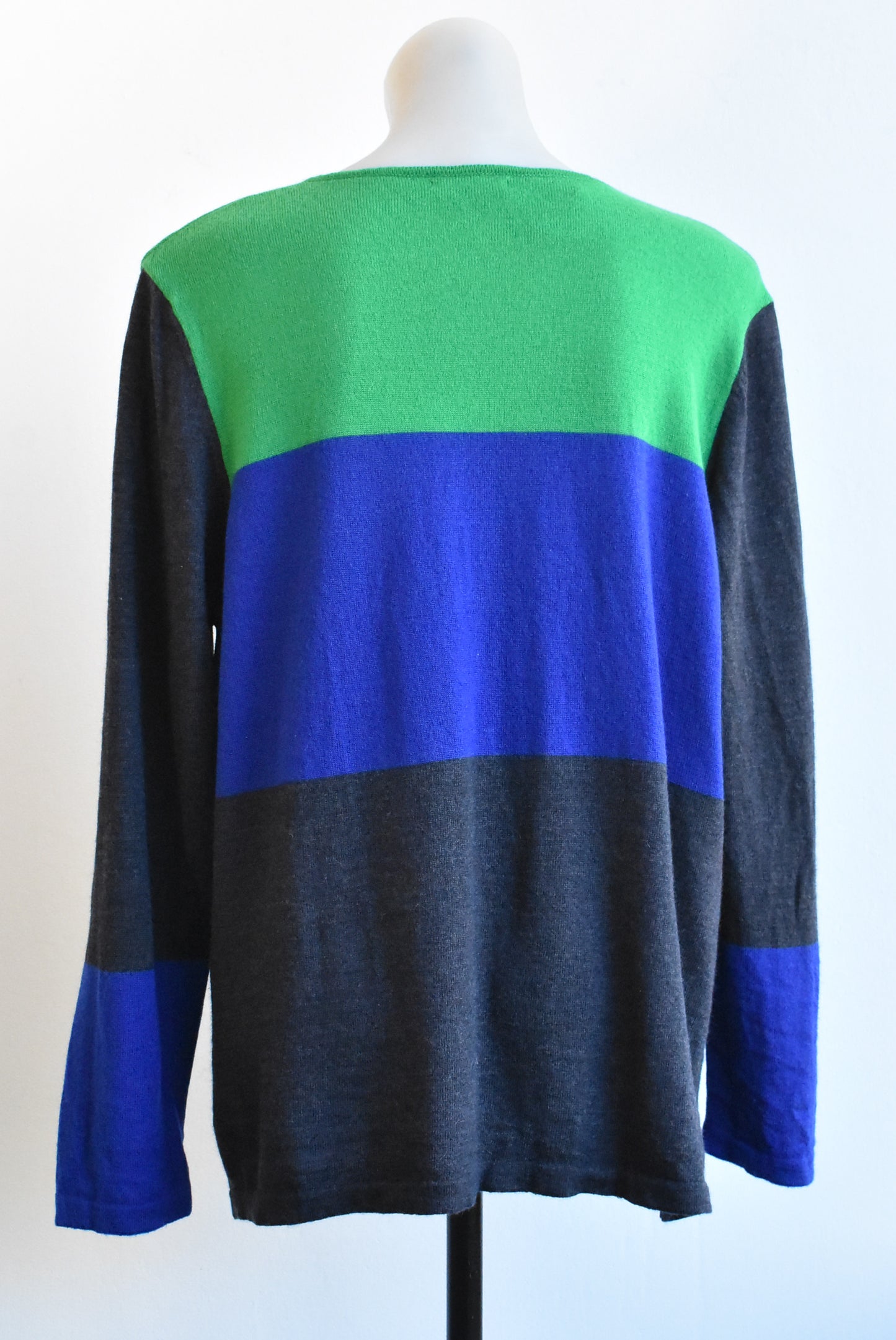 The Wool Company striped cardigan, size XXL