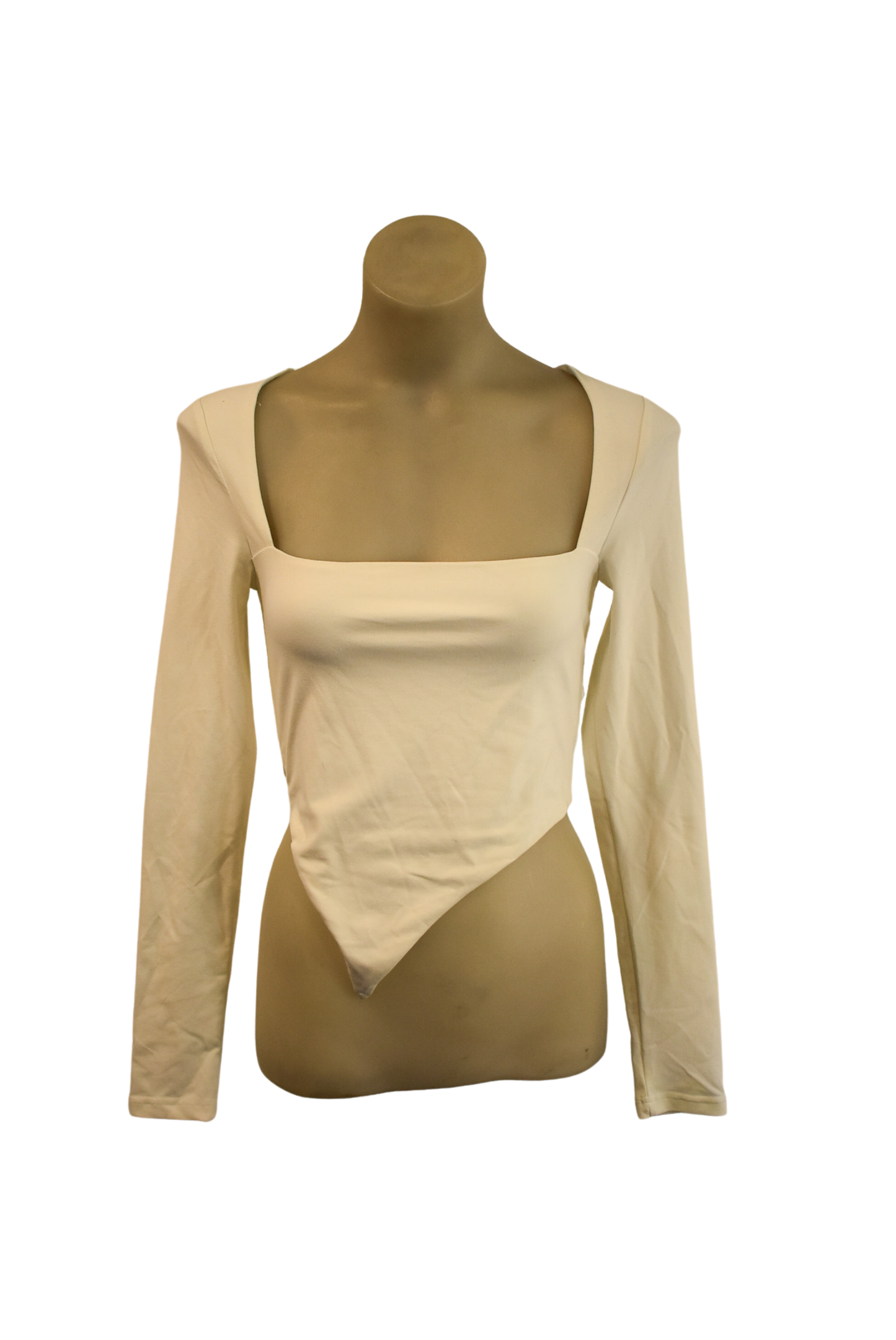 Tiger Mist asymmetric white top, XS