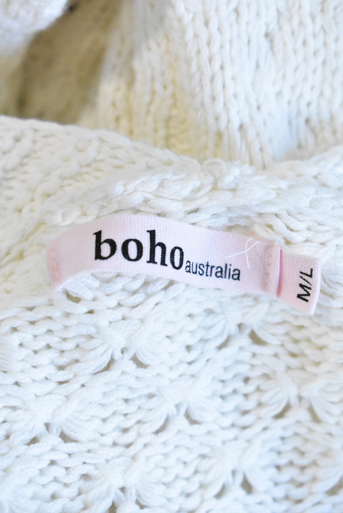 Boho Australia cable knit cardigan, M/L